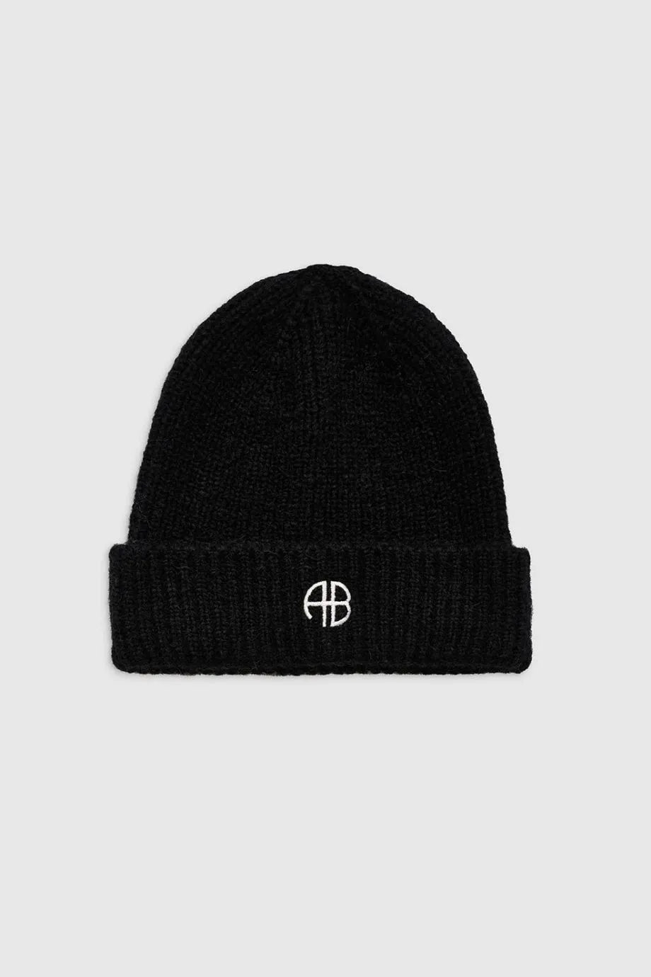 Elia Wool Beanie in Black