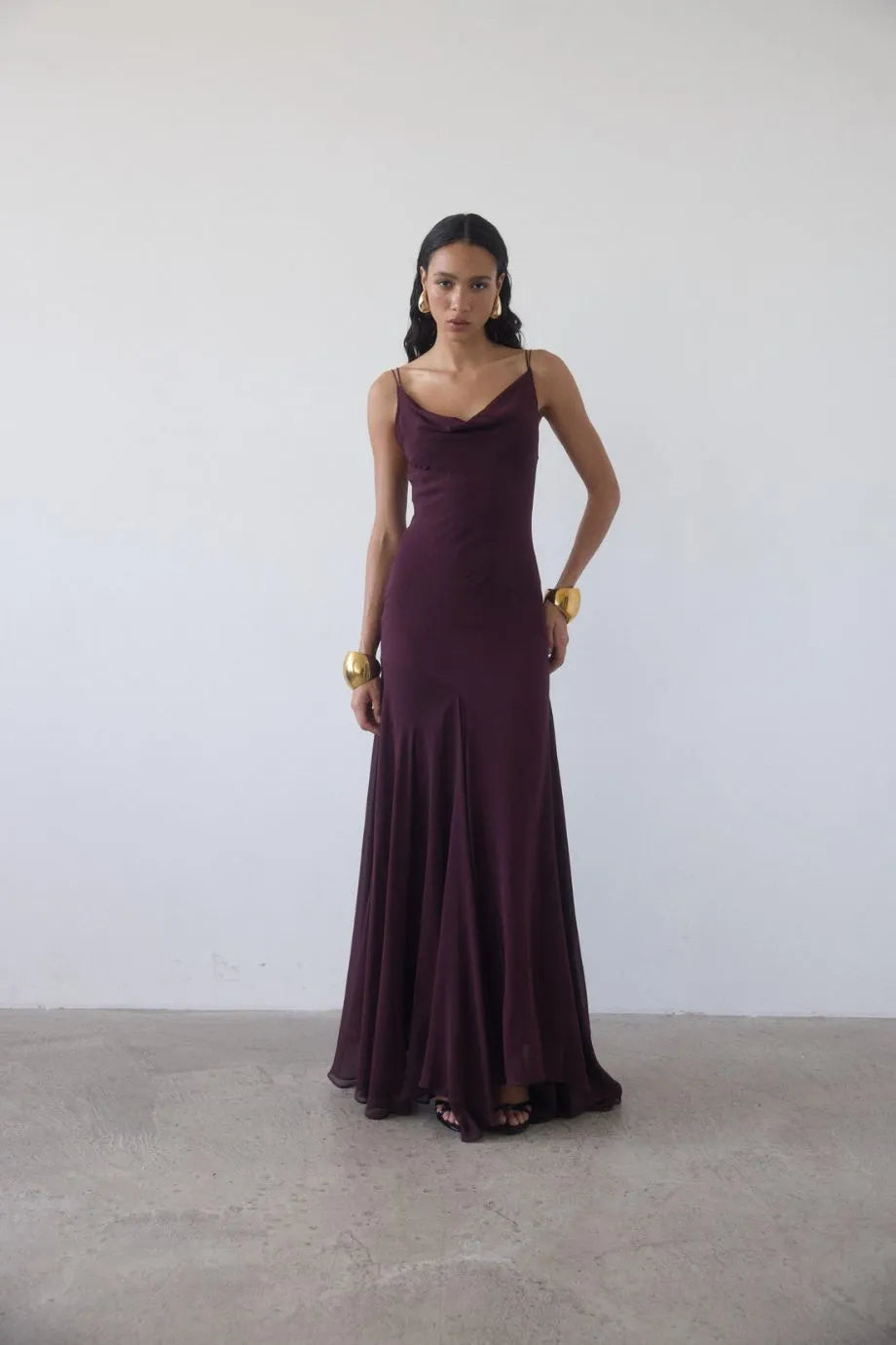Attica Sleevleess Maxi Dress in Burgundy
