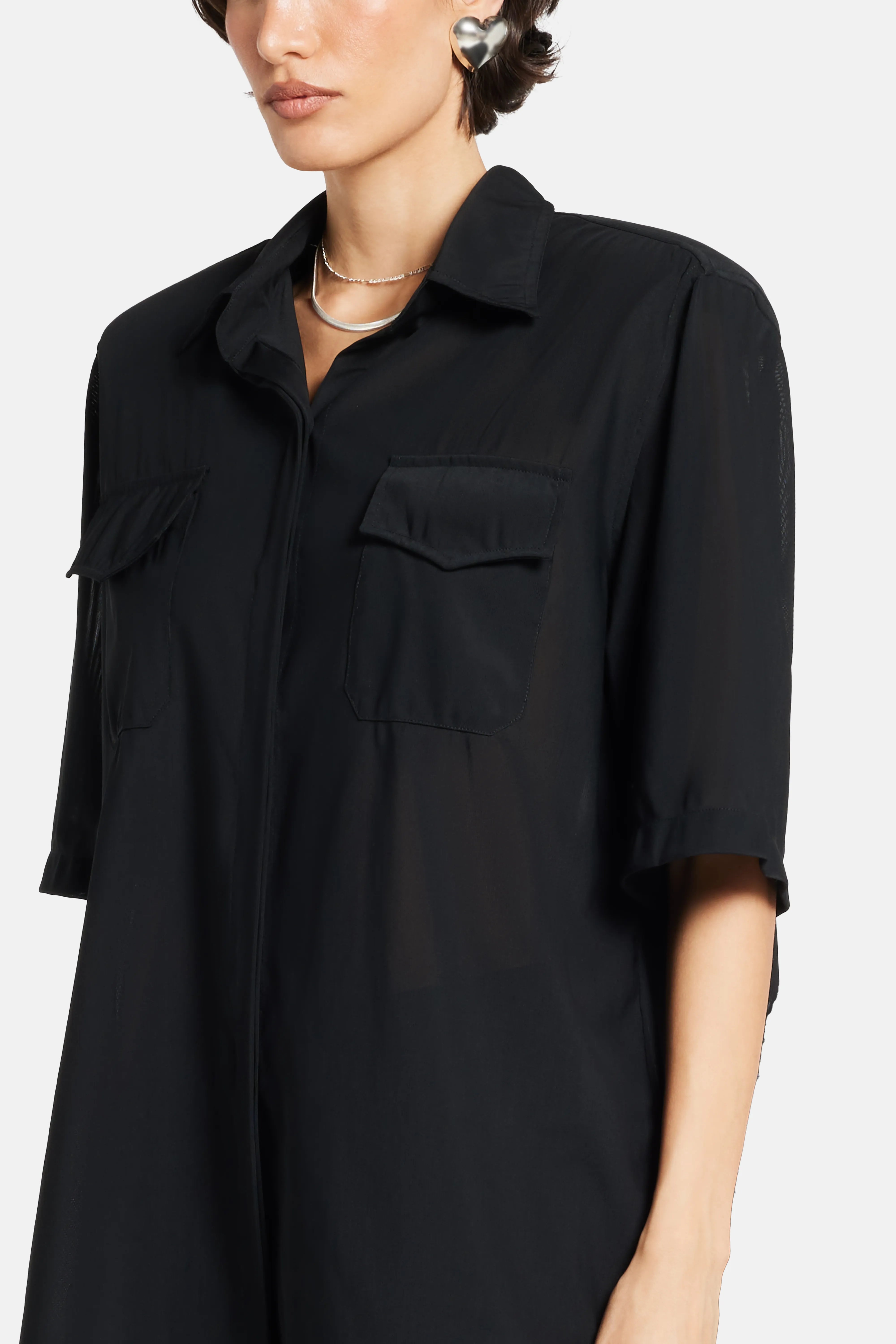 Oversized Shirt in Black
