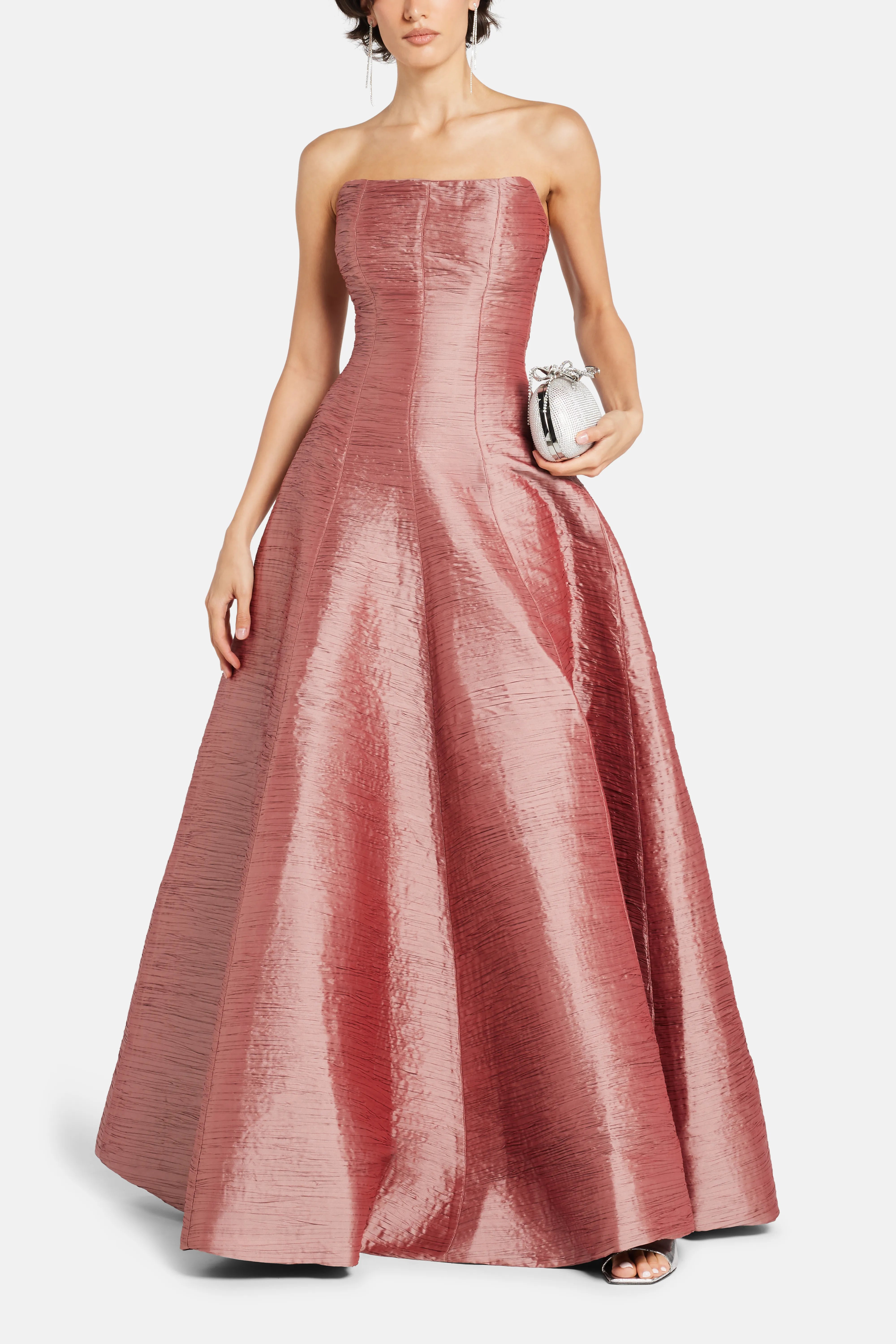 Strapless Evening Gown in Pink