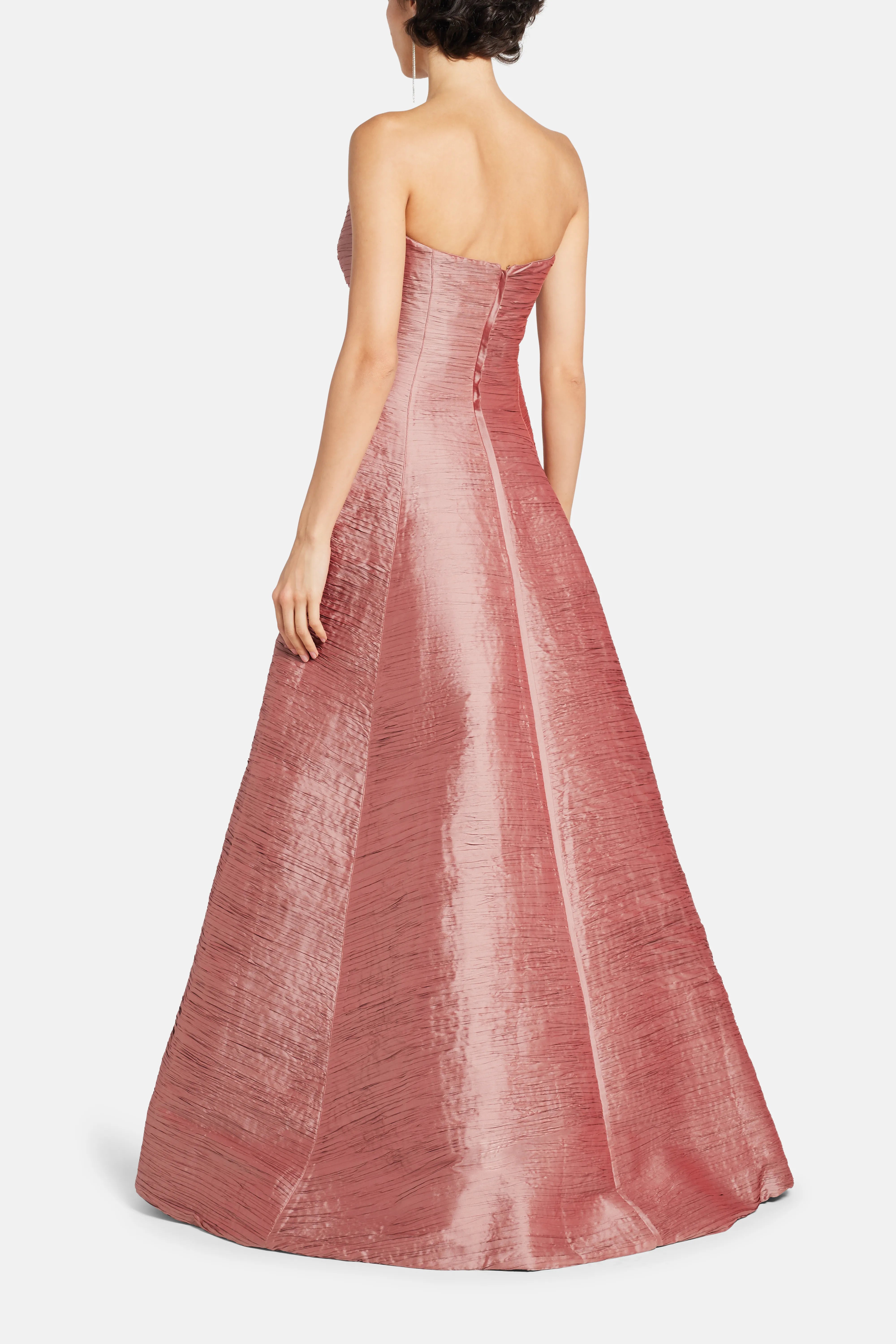 Strapless Evening Gown in Pink
