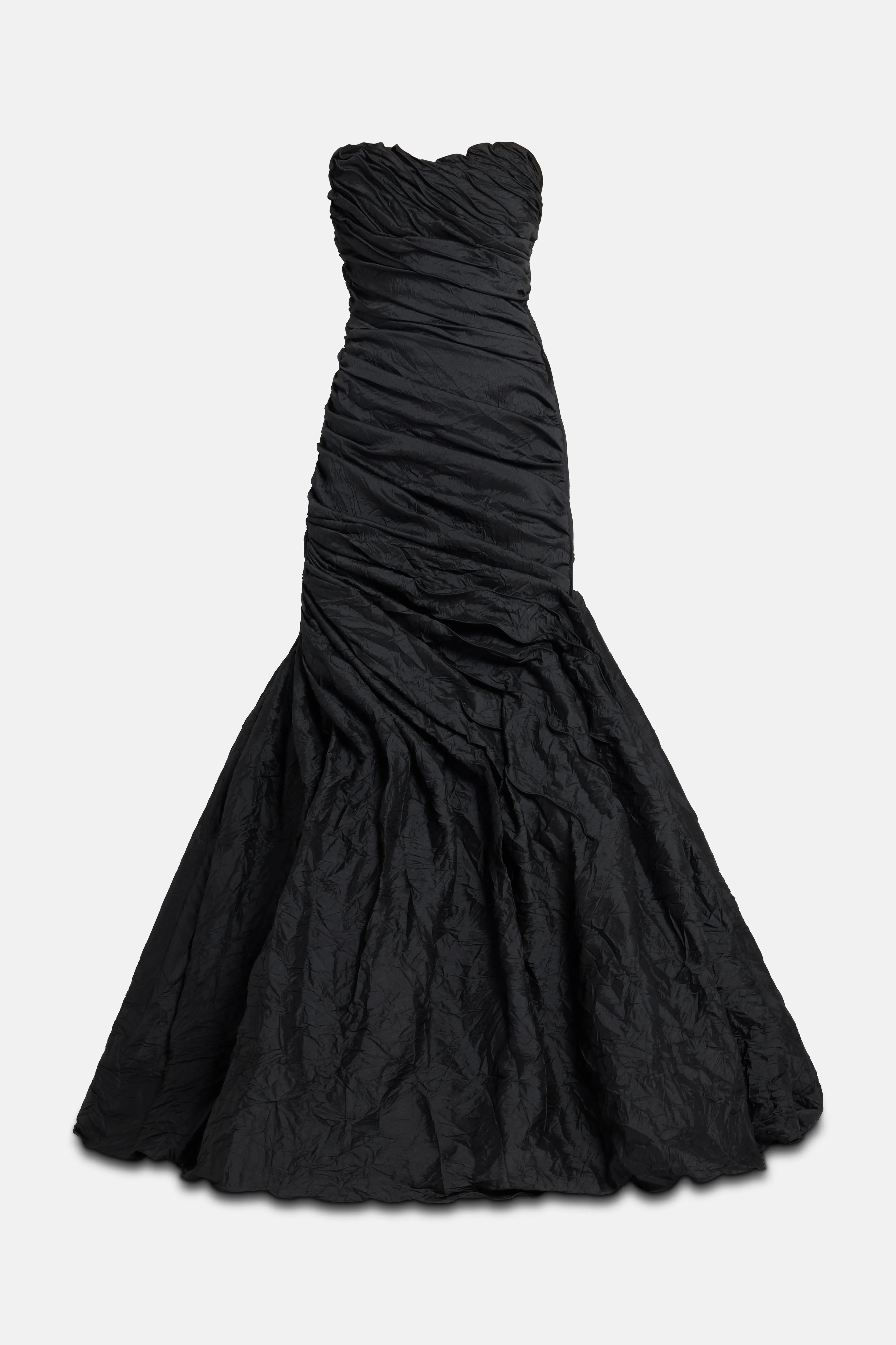 Strapless Evening Gown in Black