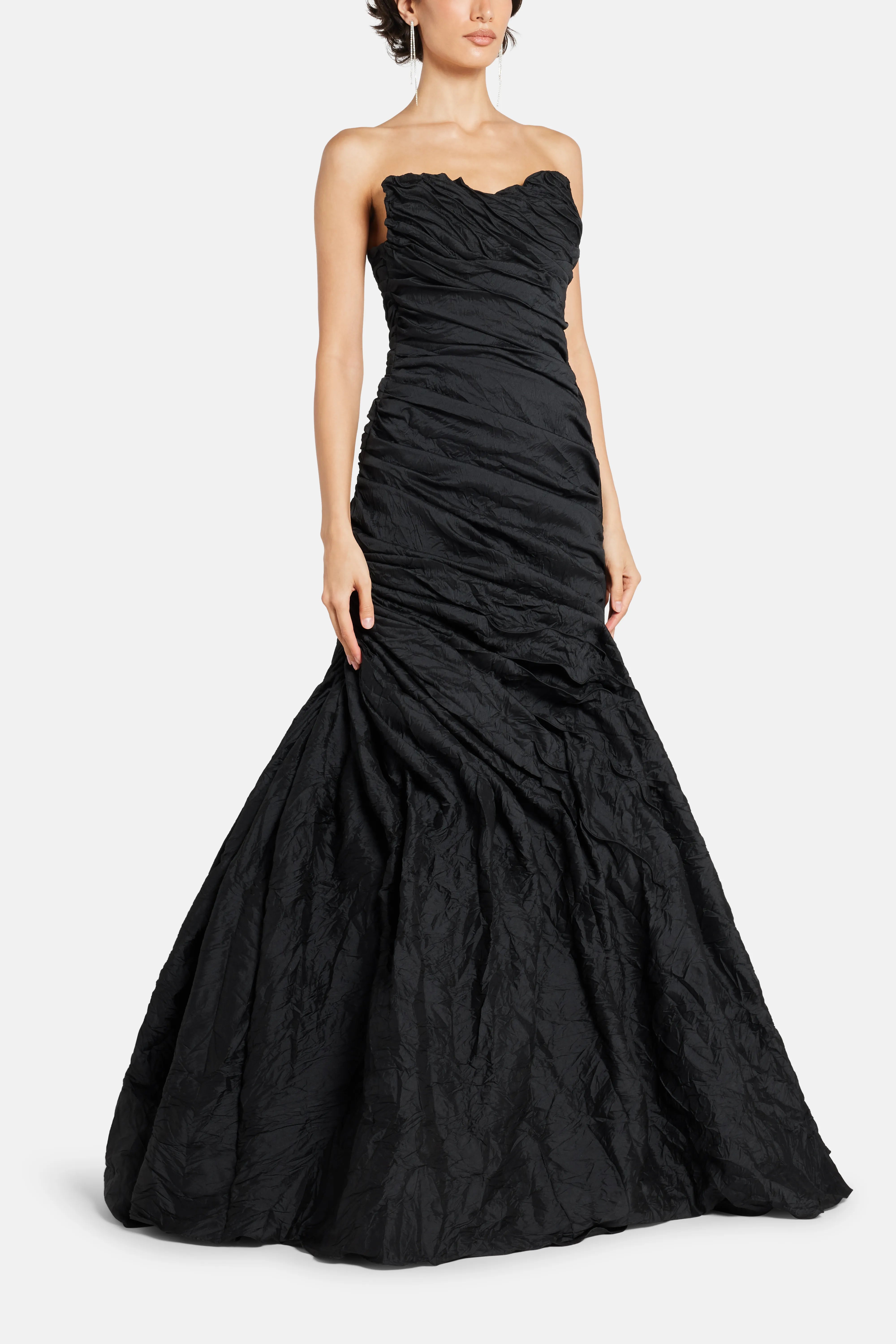 Strapless Evening Gown in Black
