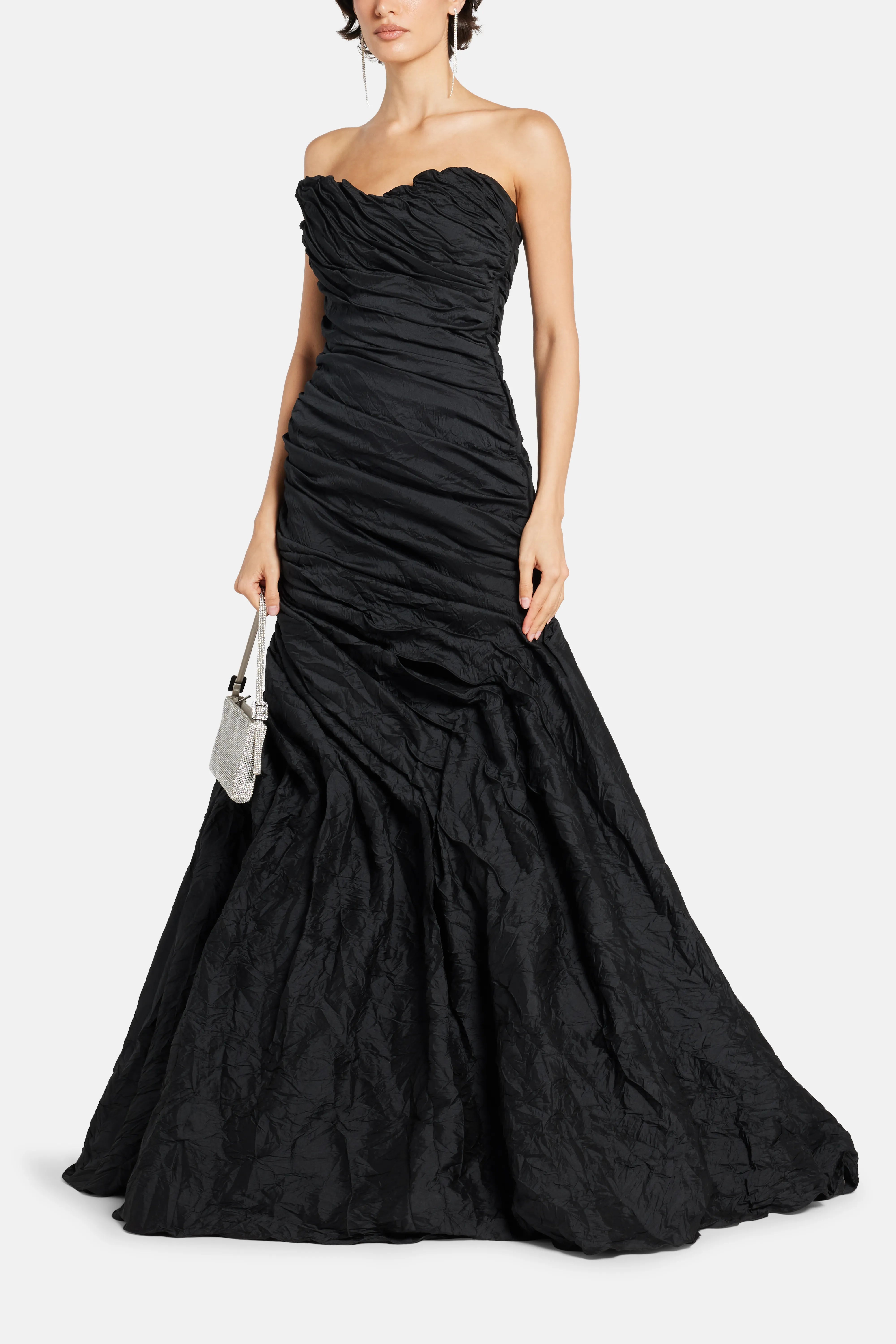 Strapless Evening Gown in Black
