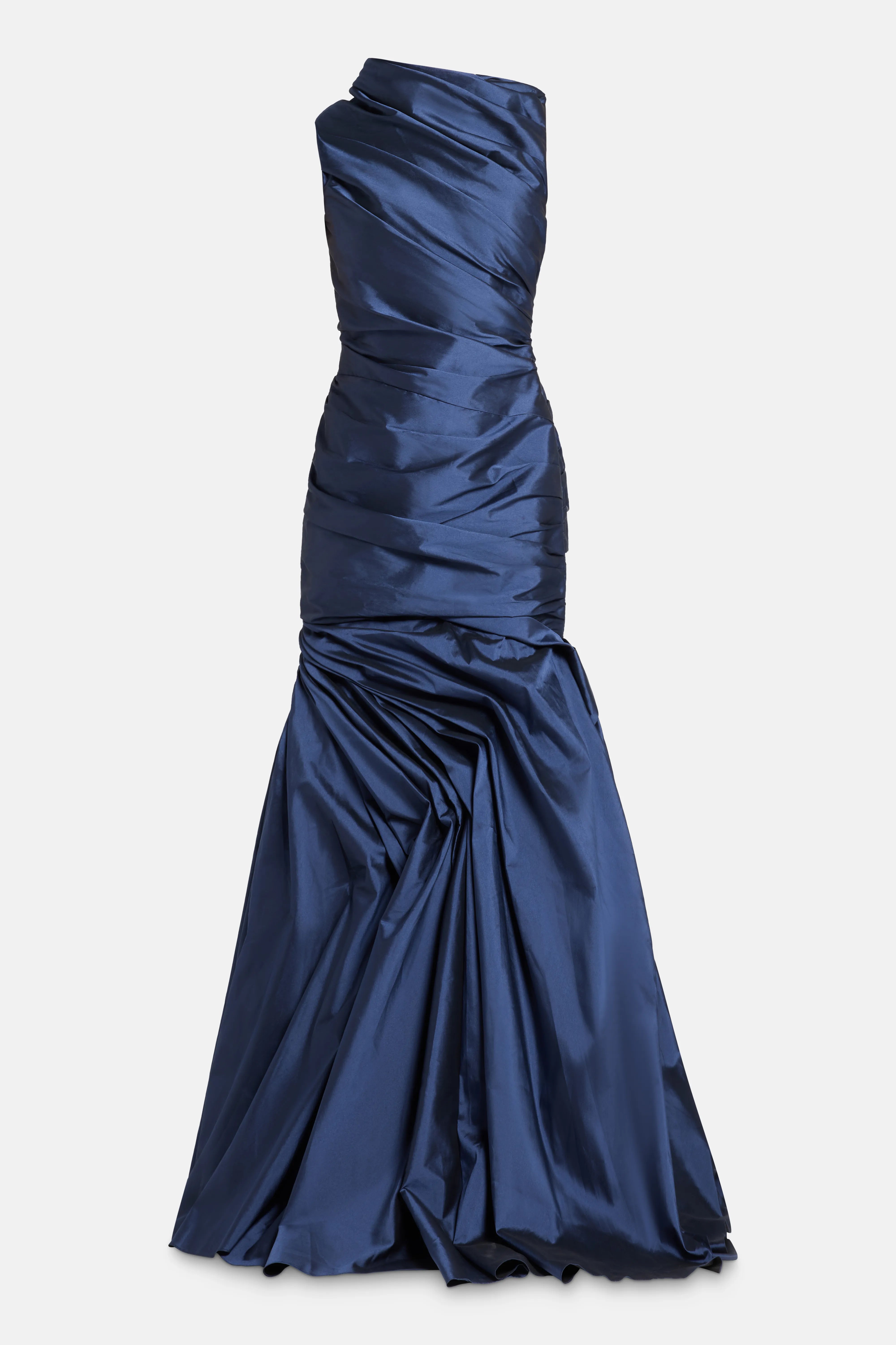 Sleeveless Fishtail Evening Gown in Blue
