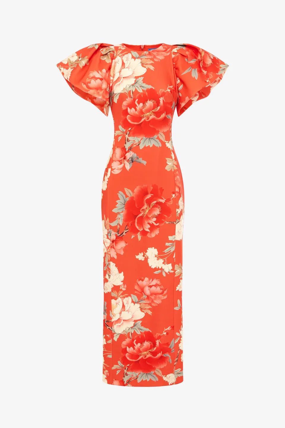 Lucinda Floral Maxi Dress in Orange