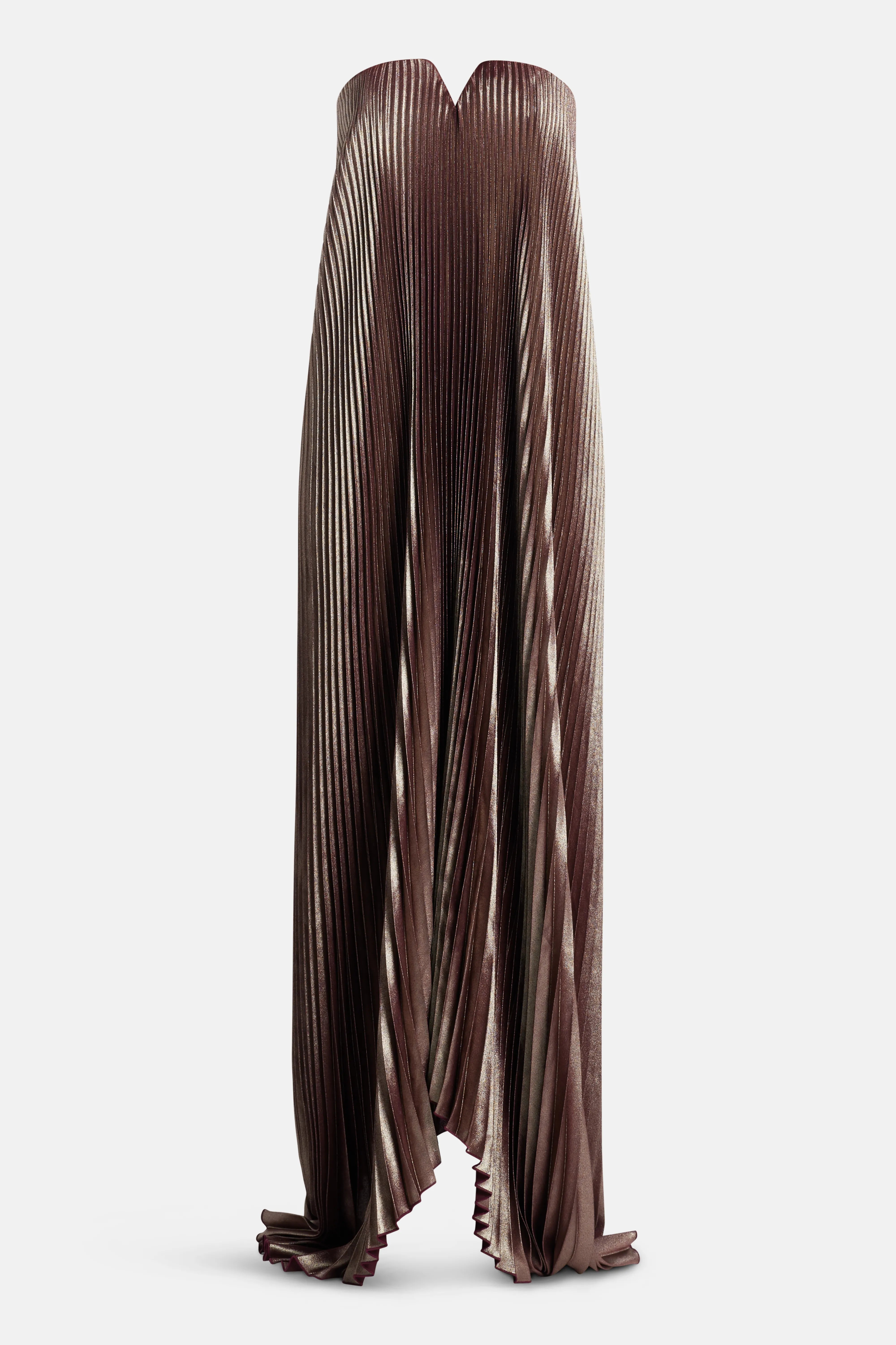 Black Tie Shimmer Off Shoulder Pleated Evening Dress in Silver