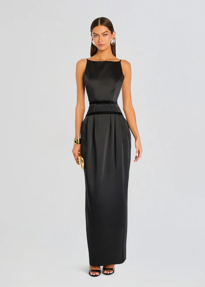 Campbell Sleeveless Maxi Dress in Black