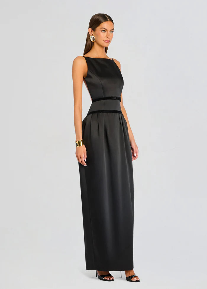 Campbell Sleeveless Maxi Dress in Black
