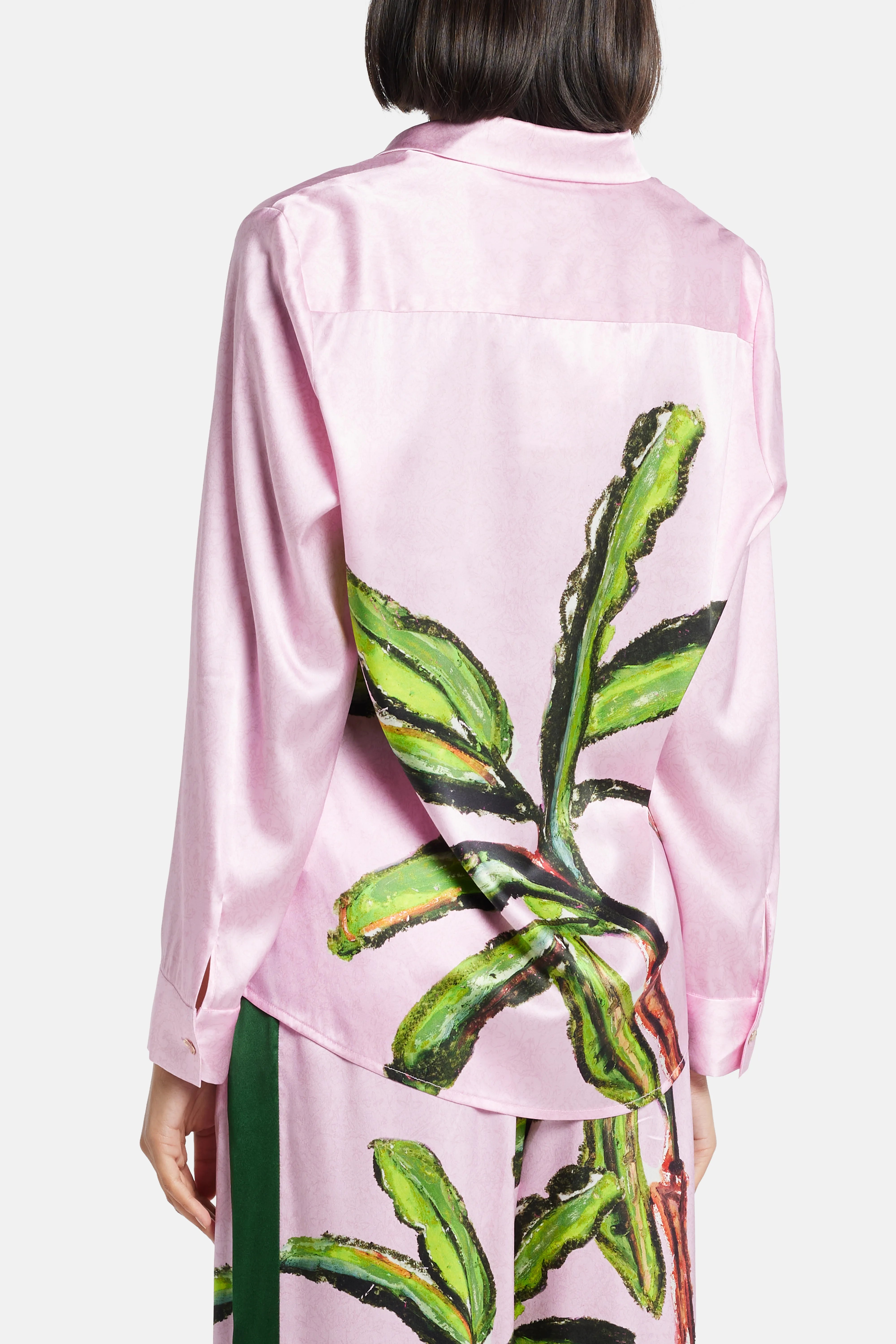 Kumulau Classic Silk Shirt in Pink
