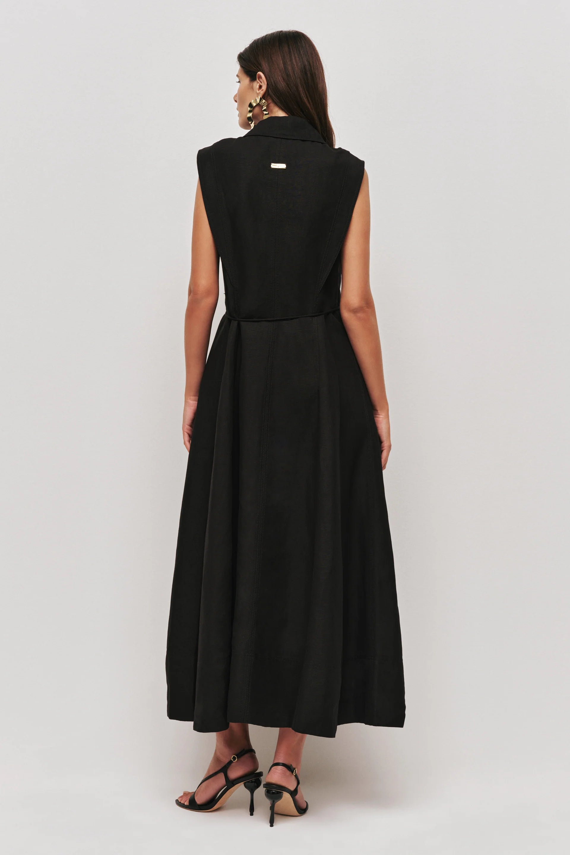 Sacha Midi Dress In Black