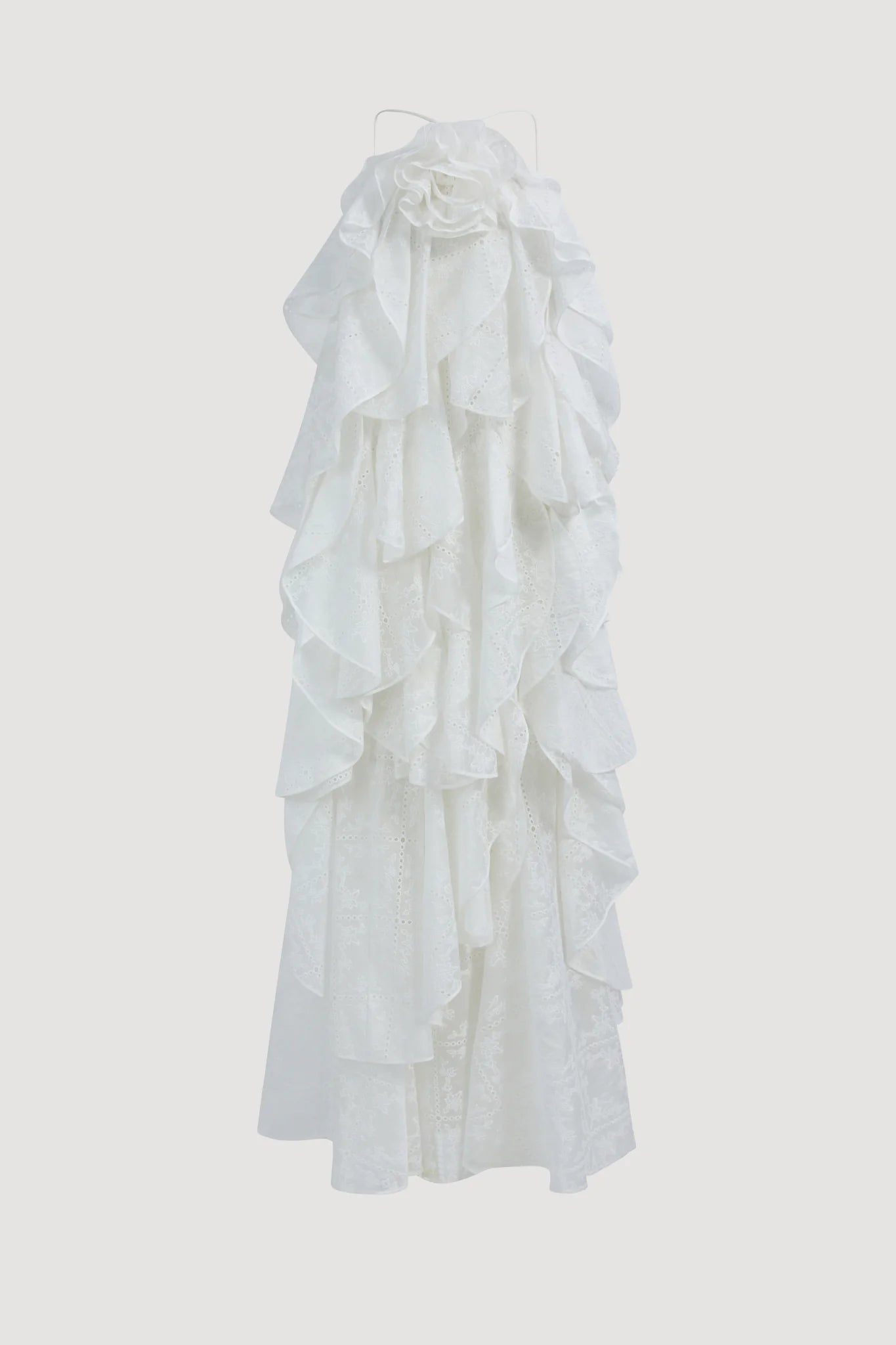 Merritt Embroidered Maxi Dress In White