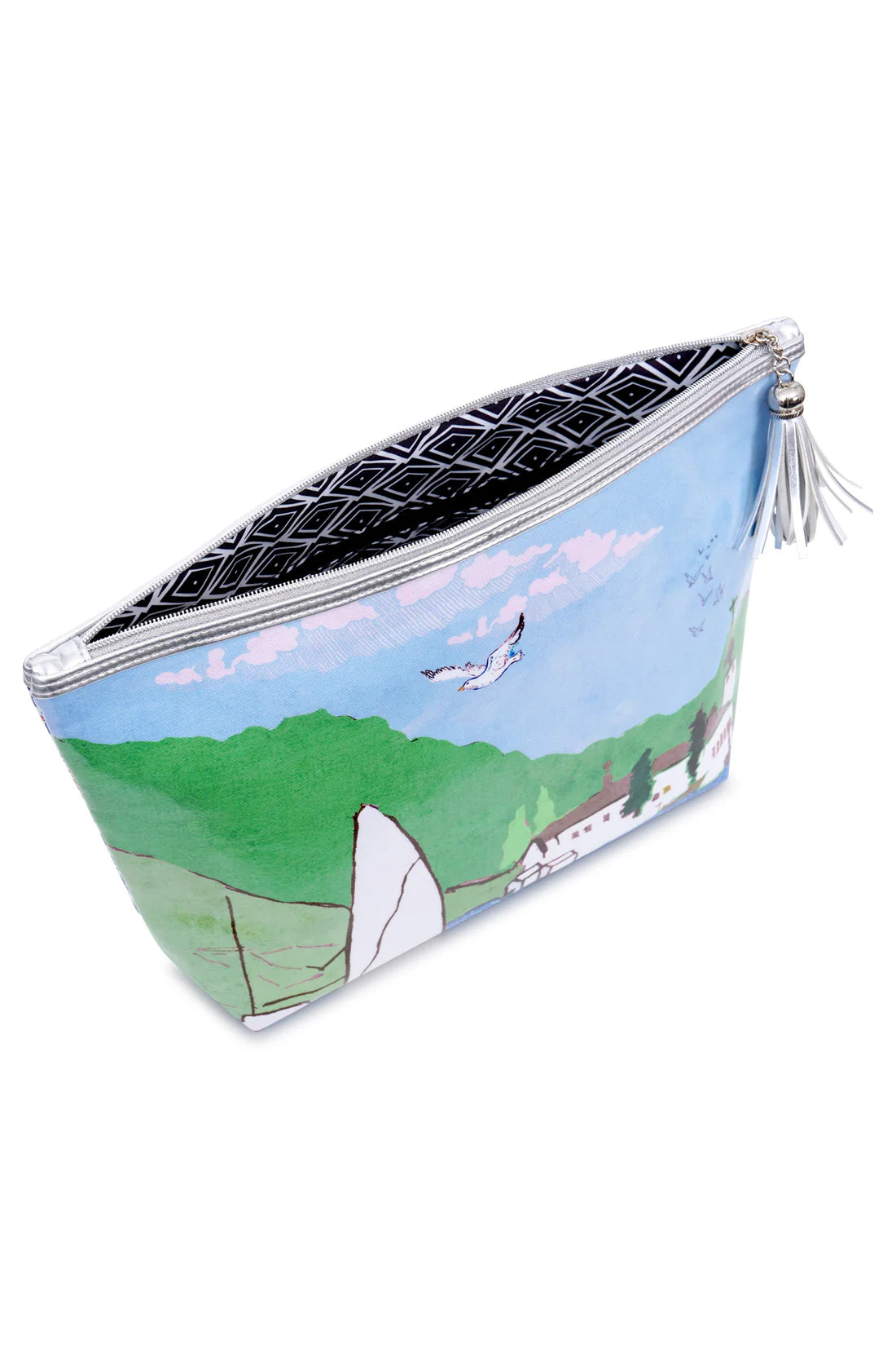 St Ives Classic Cotton Make-Up Bag In Blue