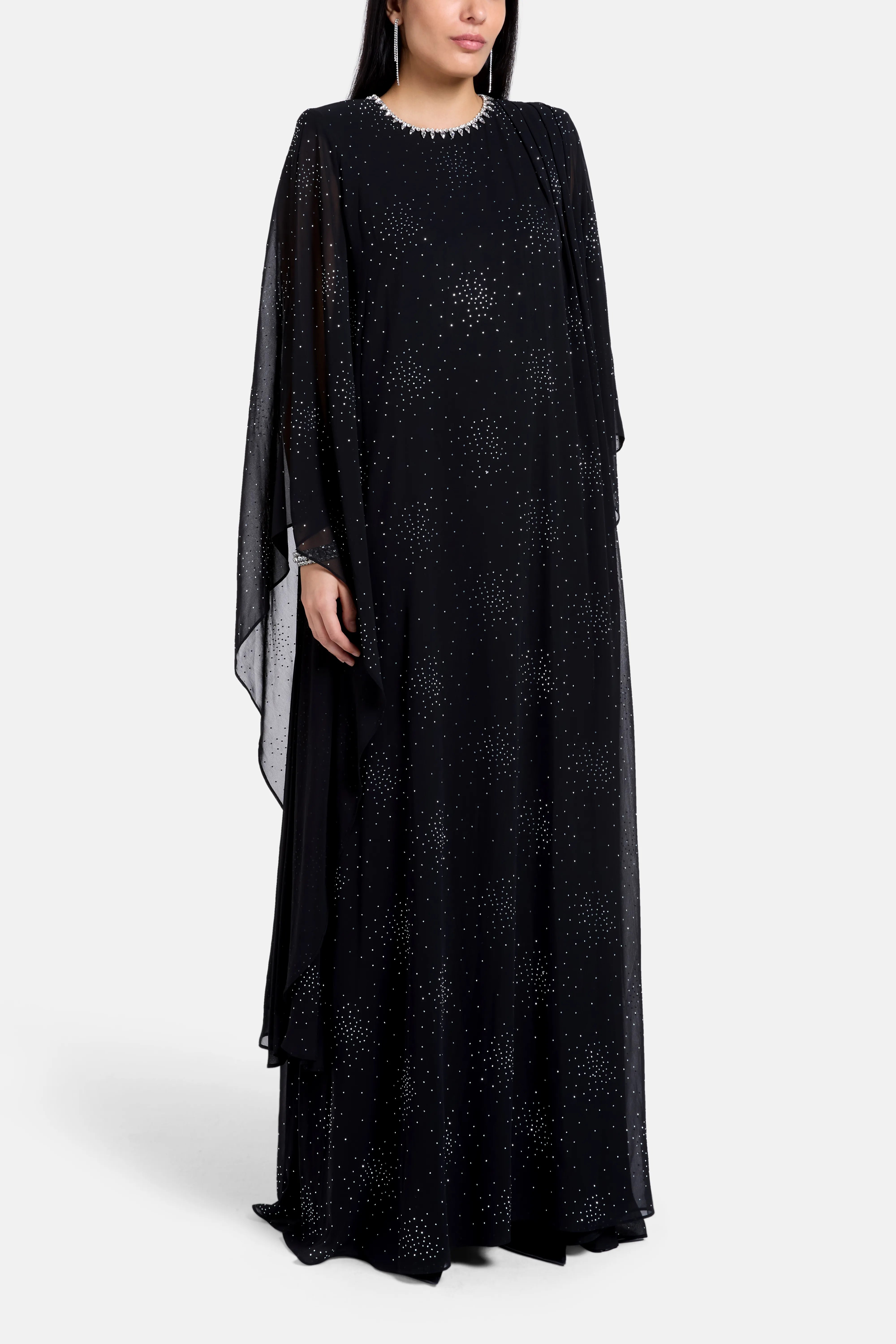 Celina Evening Dress in Black