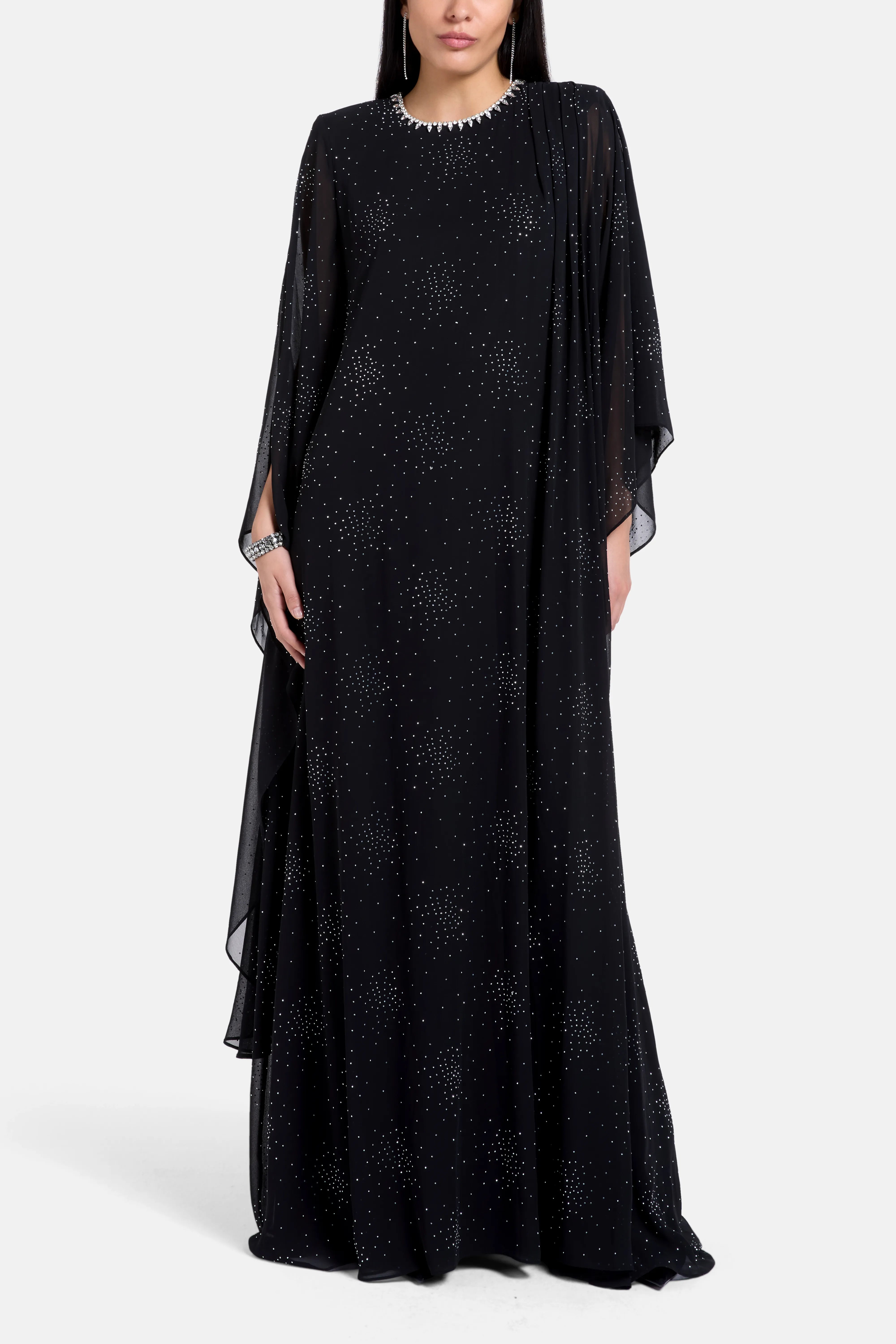 Celina Evening Dress in Black