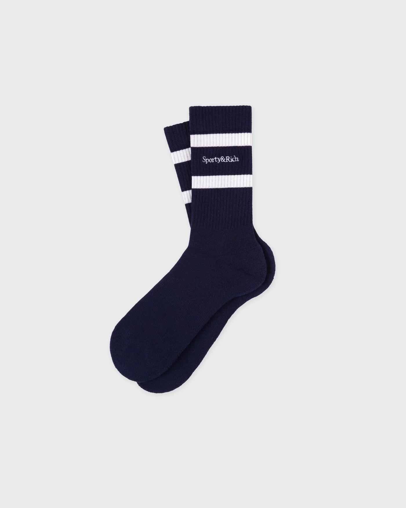 Serif Logo Cotton Socks in Blue
