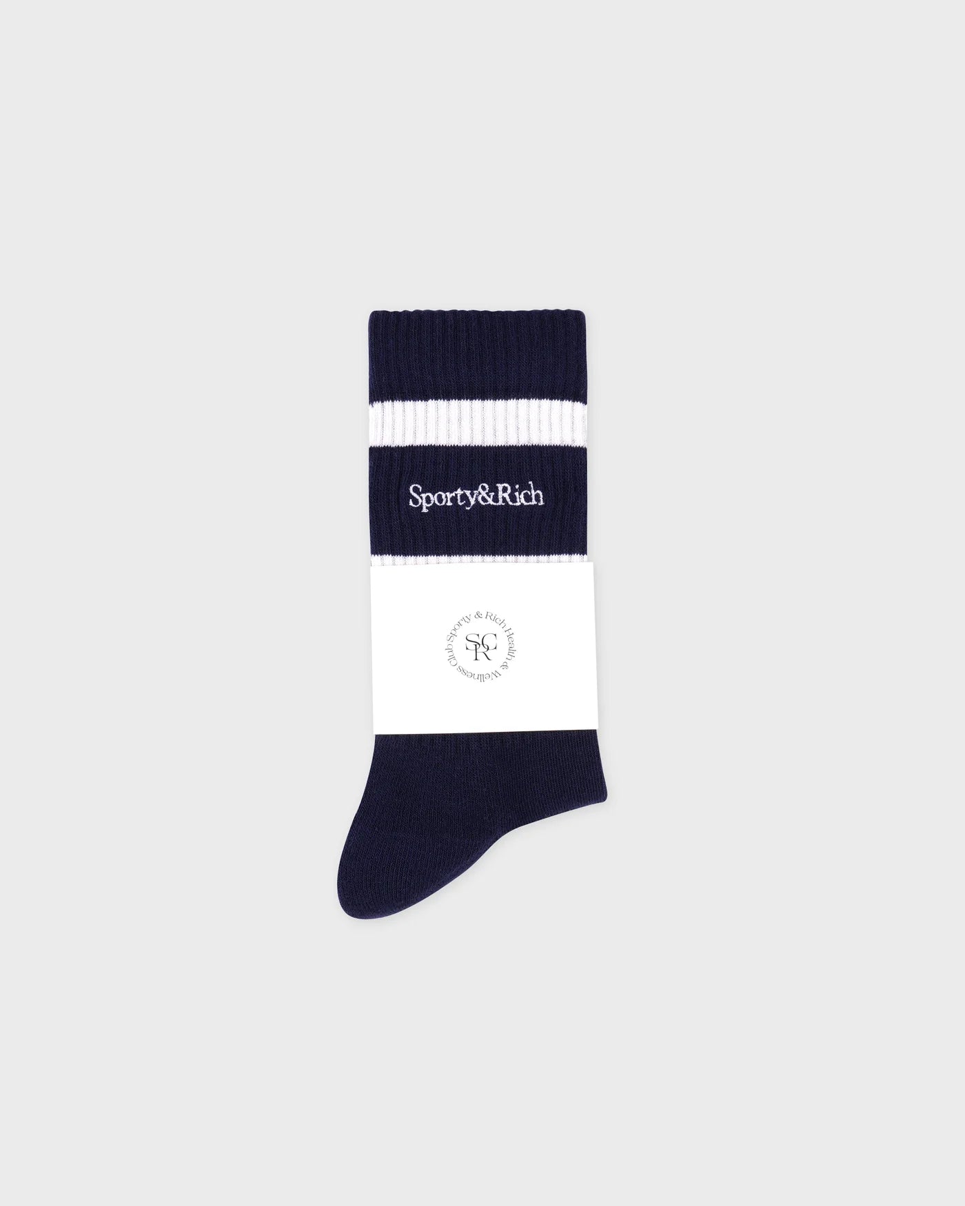 Serif Logo Cotton Socks in Blue