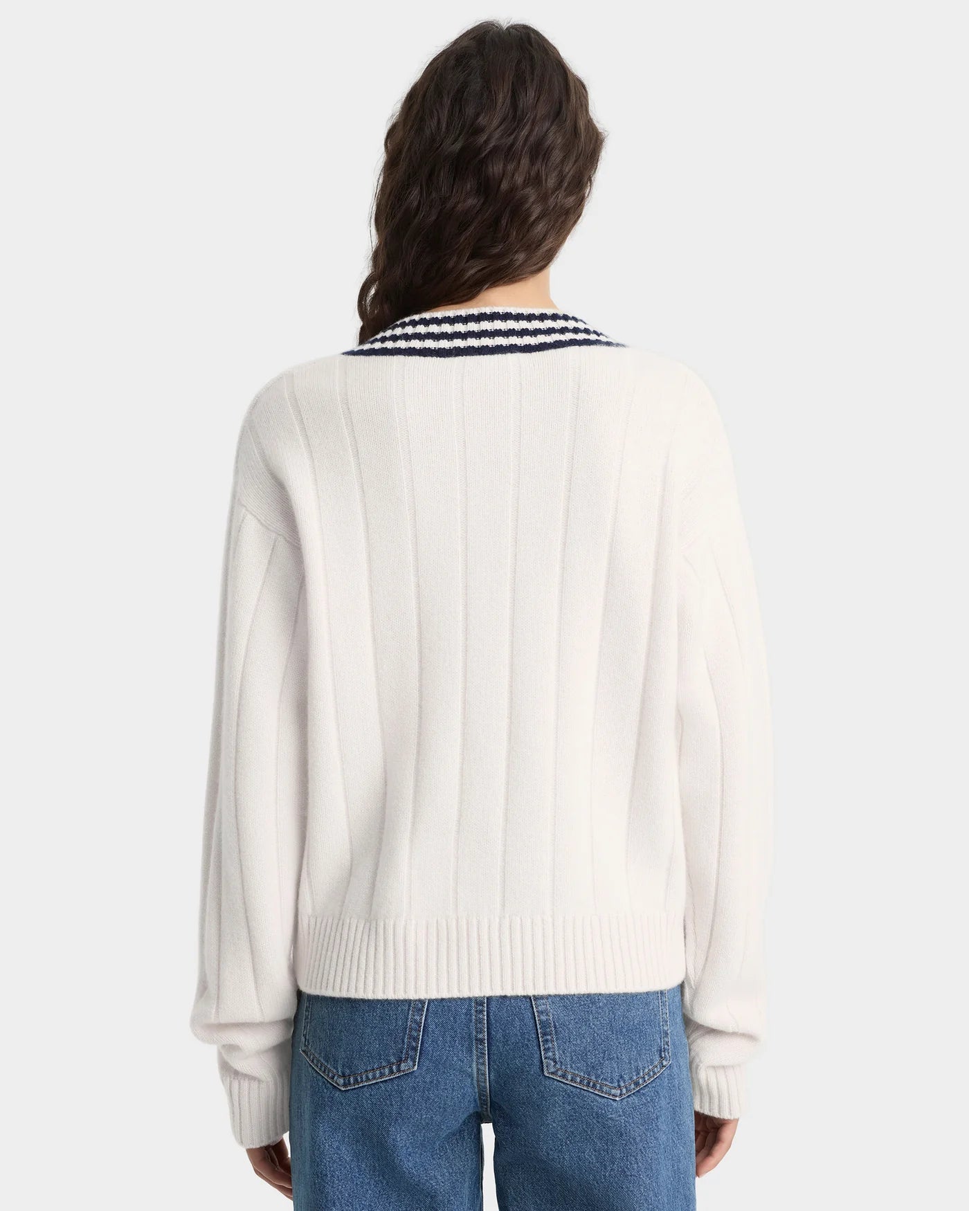 SRC Cricket Cashmere Wool Jumper Sweater in Beige