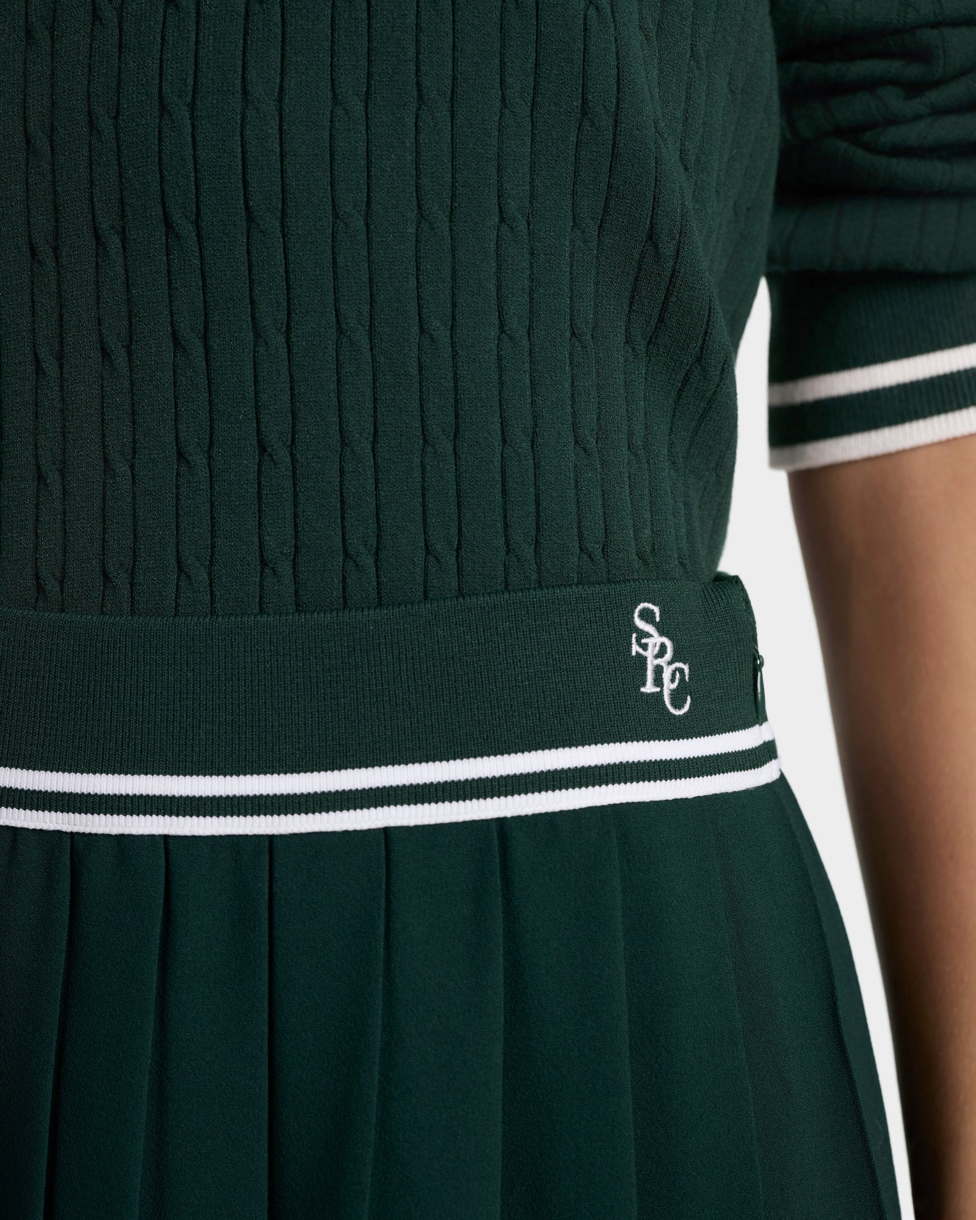 SRC Abigail Mini Skirt in Green