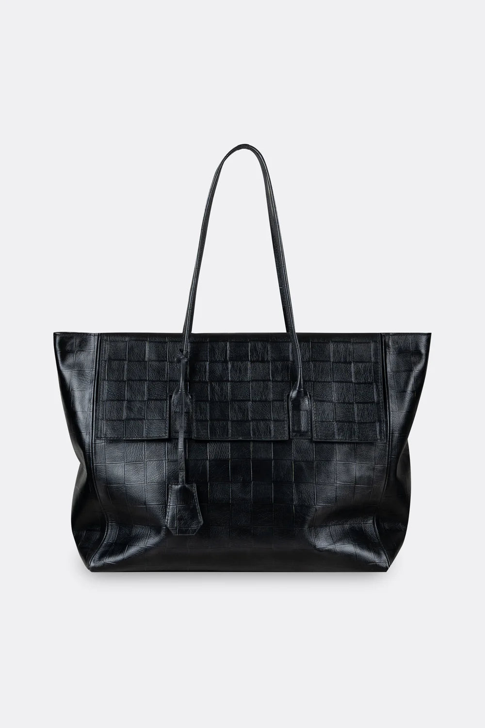 Essens Leather Shoulder Bag in Black