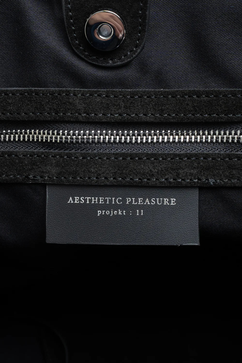 Obi Suede Shoulder Bag in Black