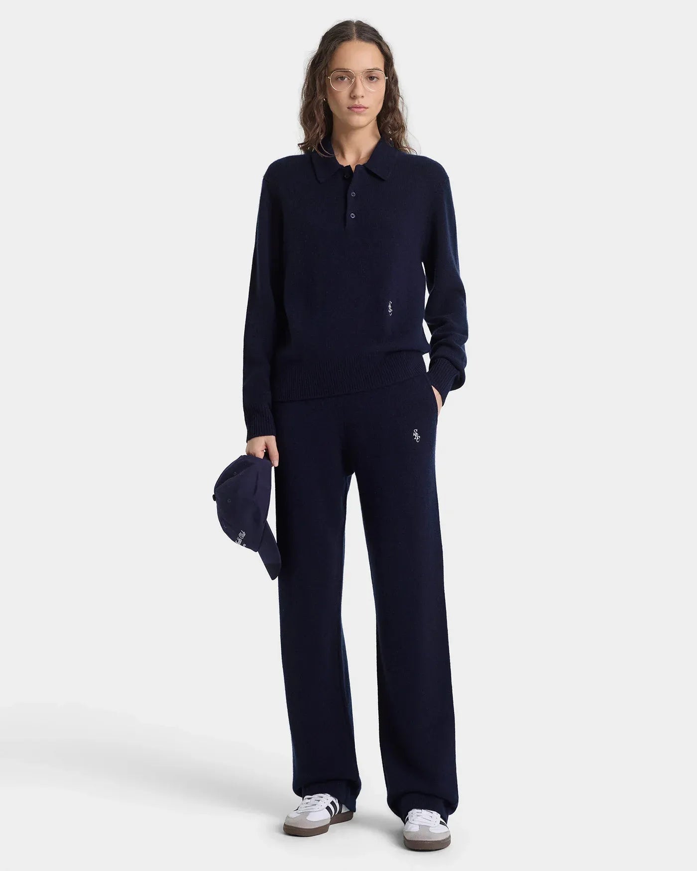 SRC Cashmere Trousers in Blue