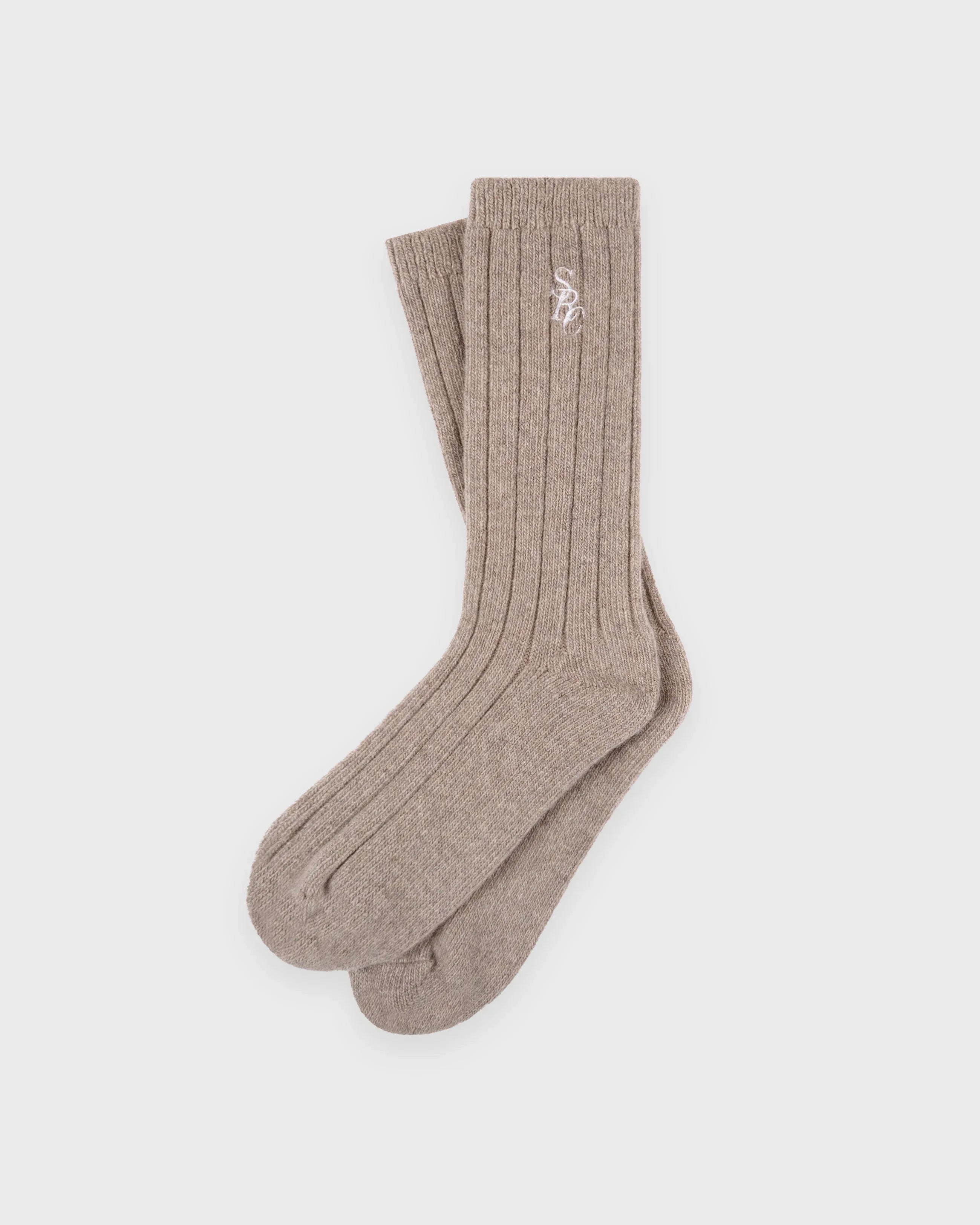 SRC Cashmere Socks in Beige