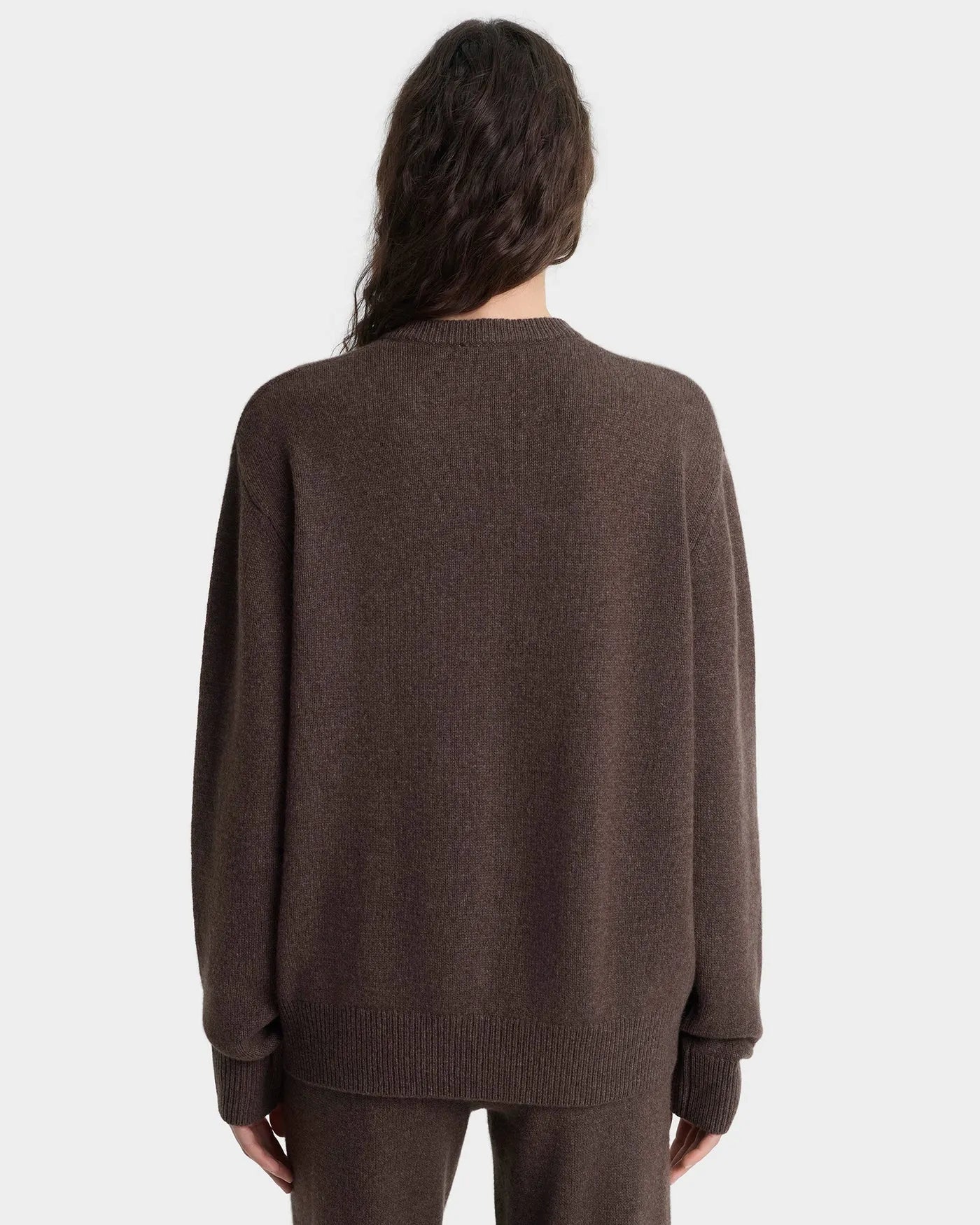 SRC Cashmere V Neck Sweater in Brown