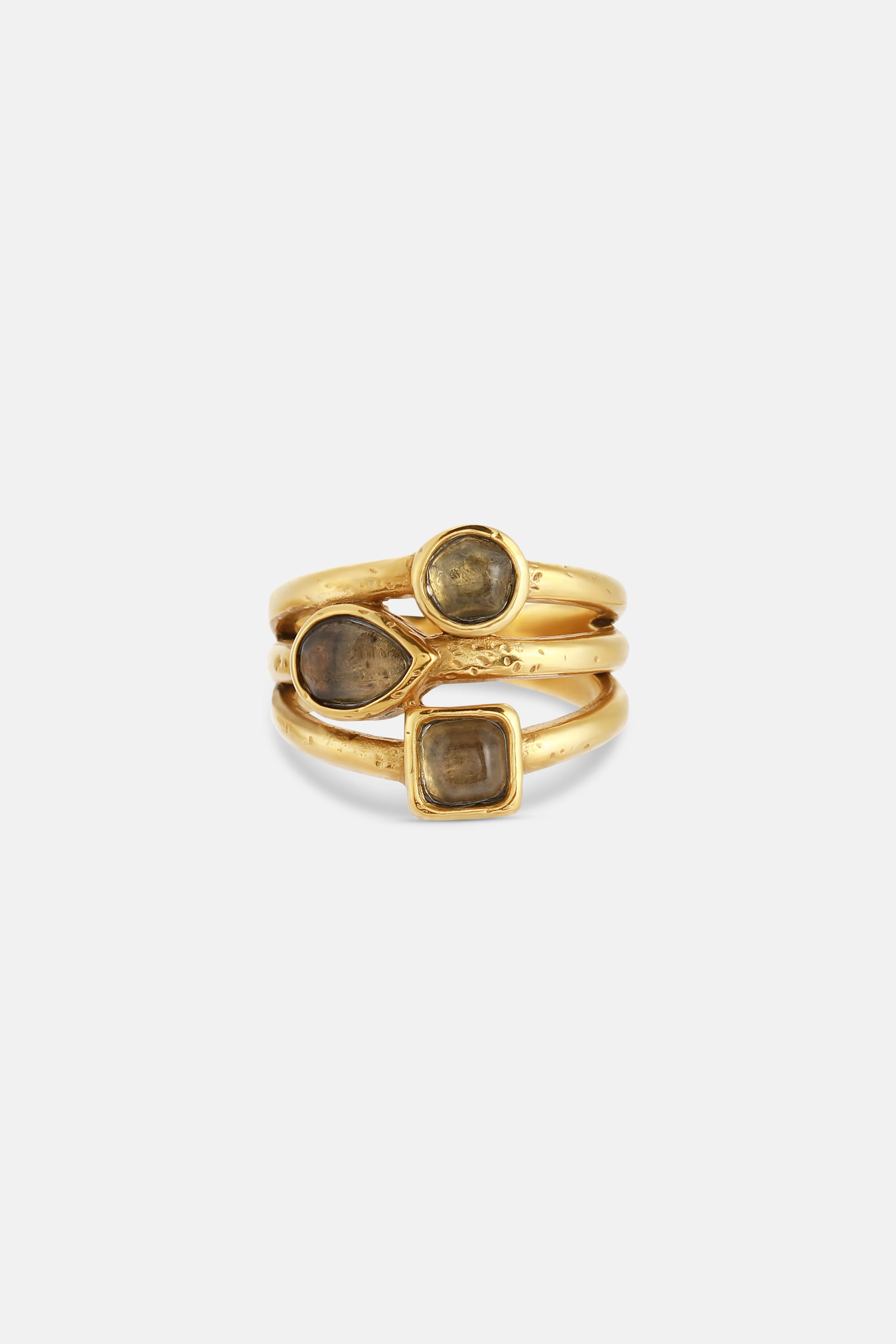 Mini Cabochons Ring in Gold
