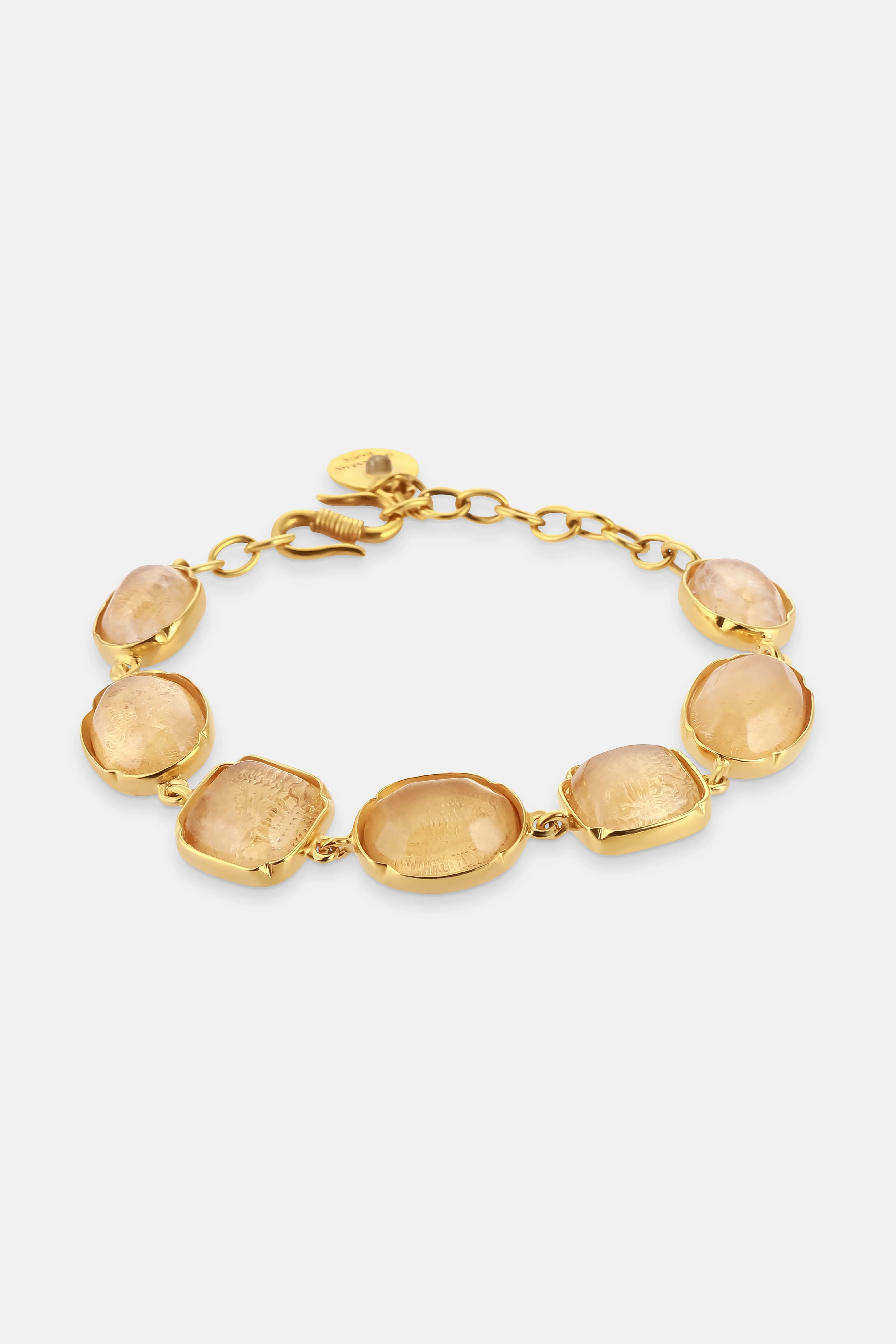 Souple Cabochons Bracelet in Gold