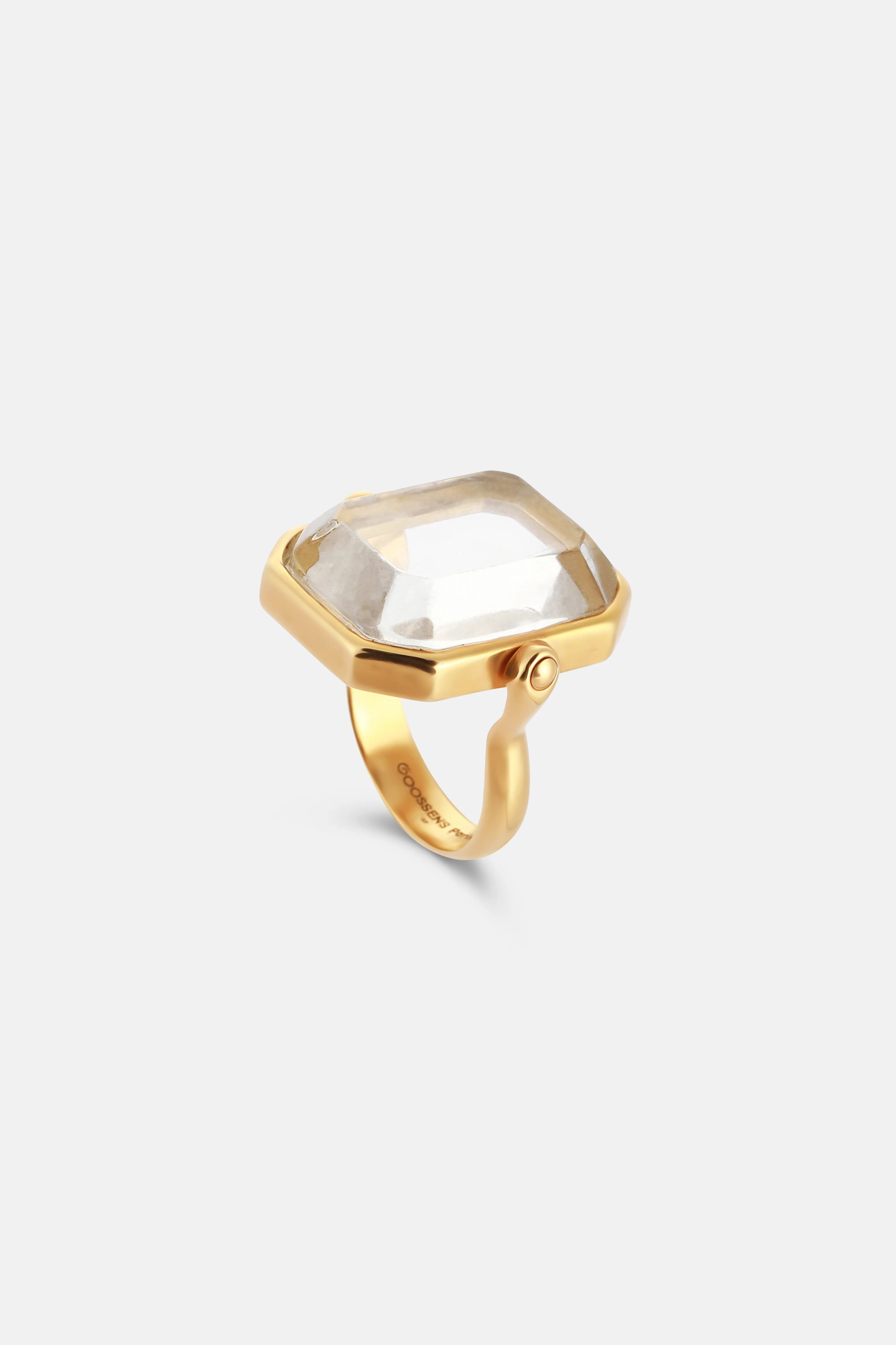 PM Stones Crystal Ring in Gold