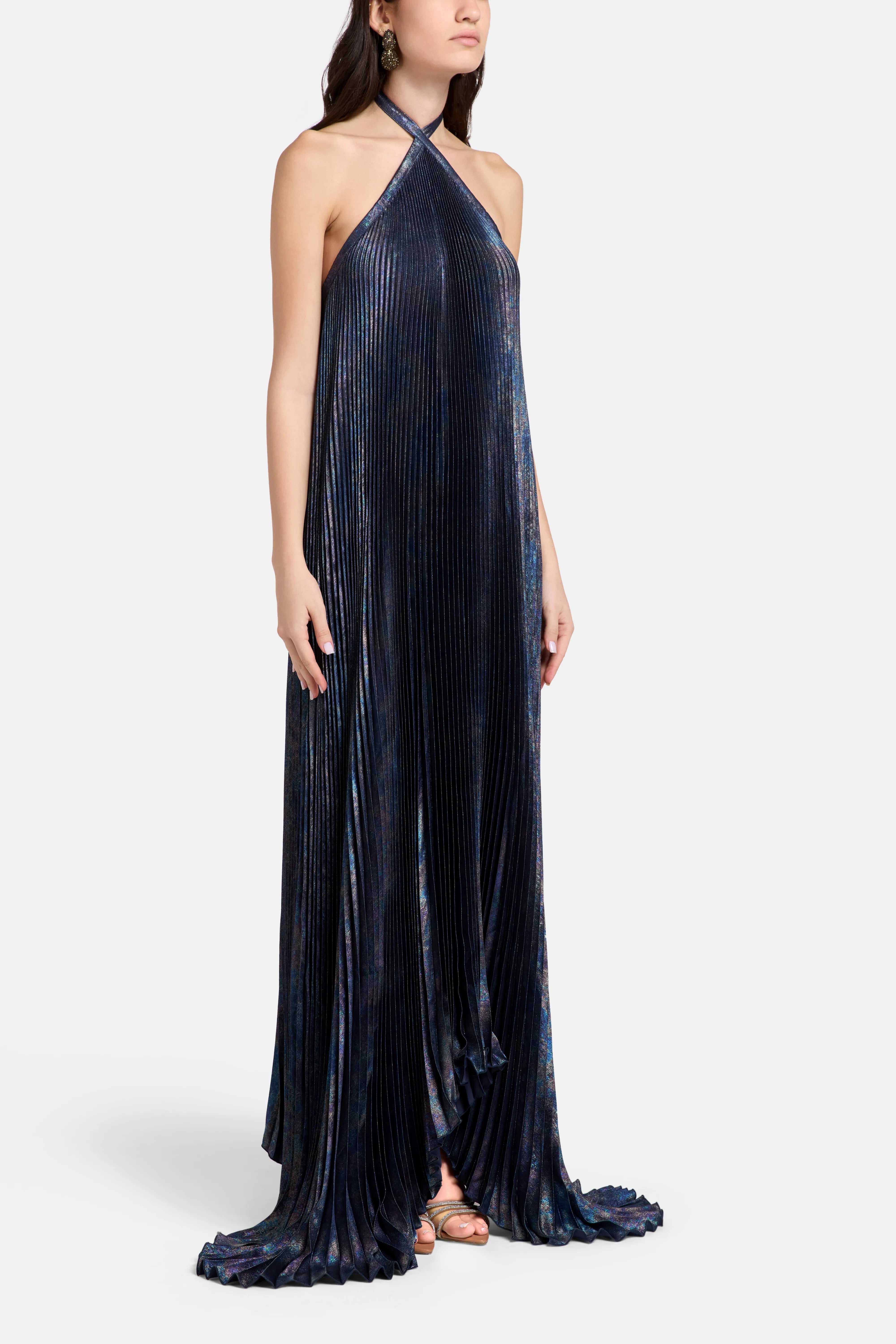 Deesse Evening Dress in Blue