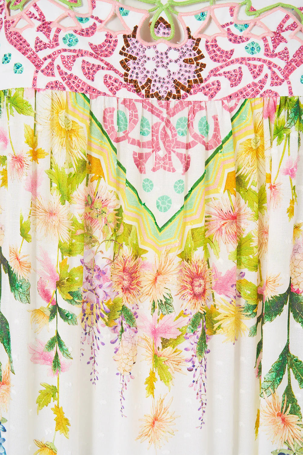 The Call Of Catalonia Floral Sleeveless Tiered Maxi Dress in White