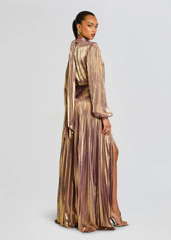Brienne Evening Dress in Gold