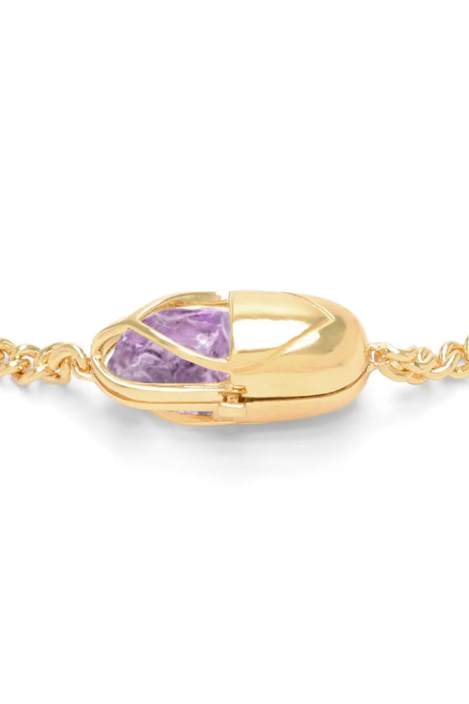 Capsule Crystal Choker Necklace in Gold