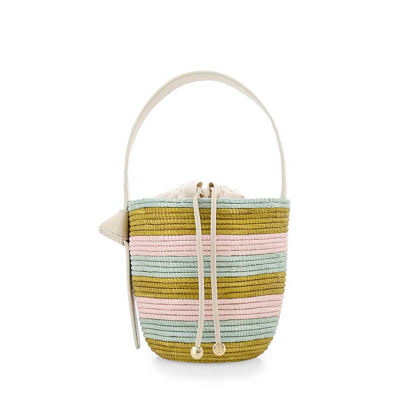 Mint Pink Stripe Lunchpail