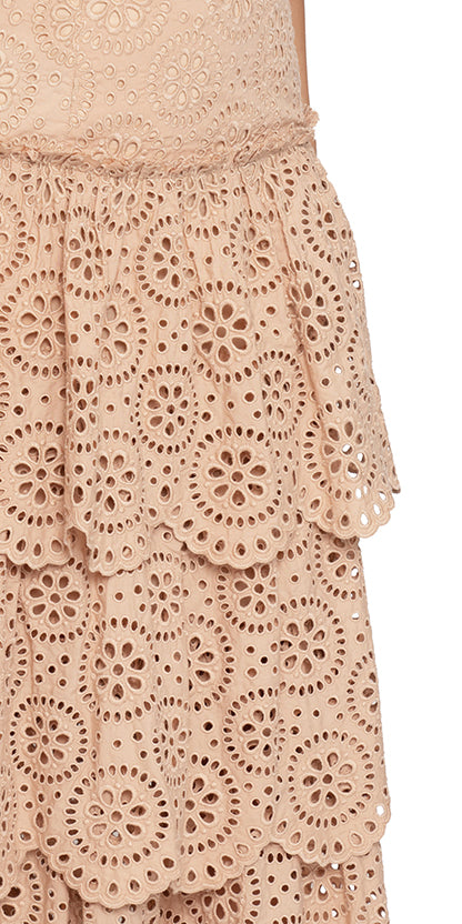 Salita Tiered Broderie Skirt