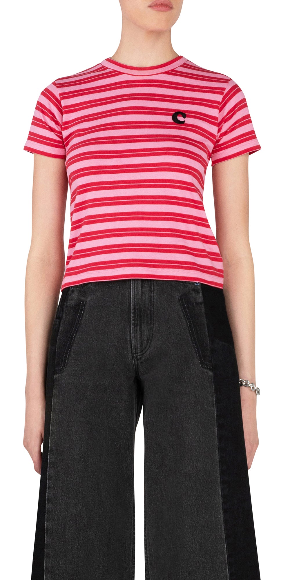 C Badge Crop T-Shirt