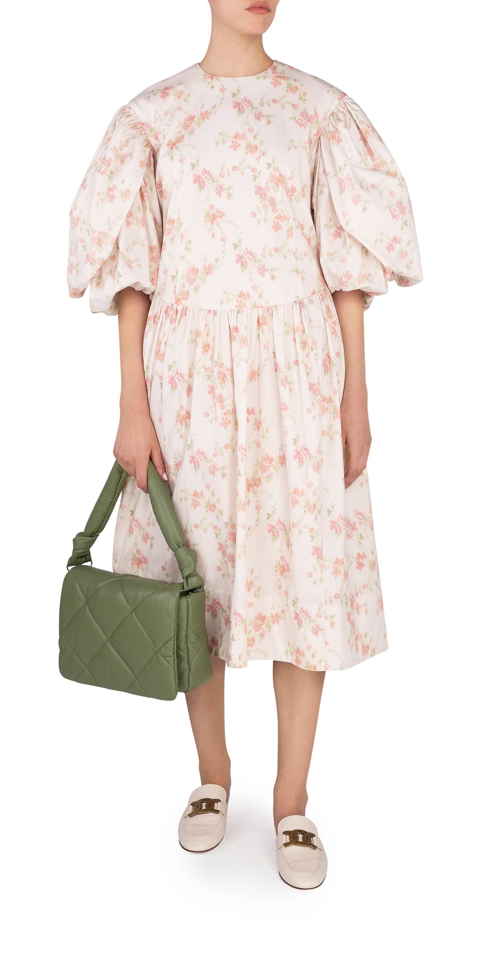 Layered Sleeve Smockdress