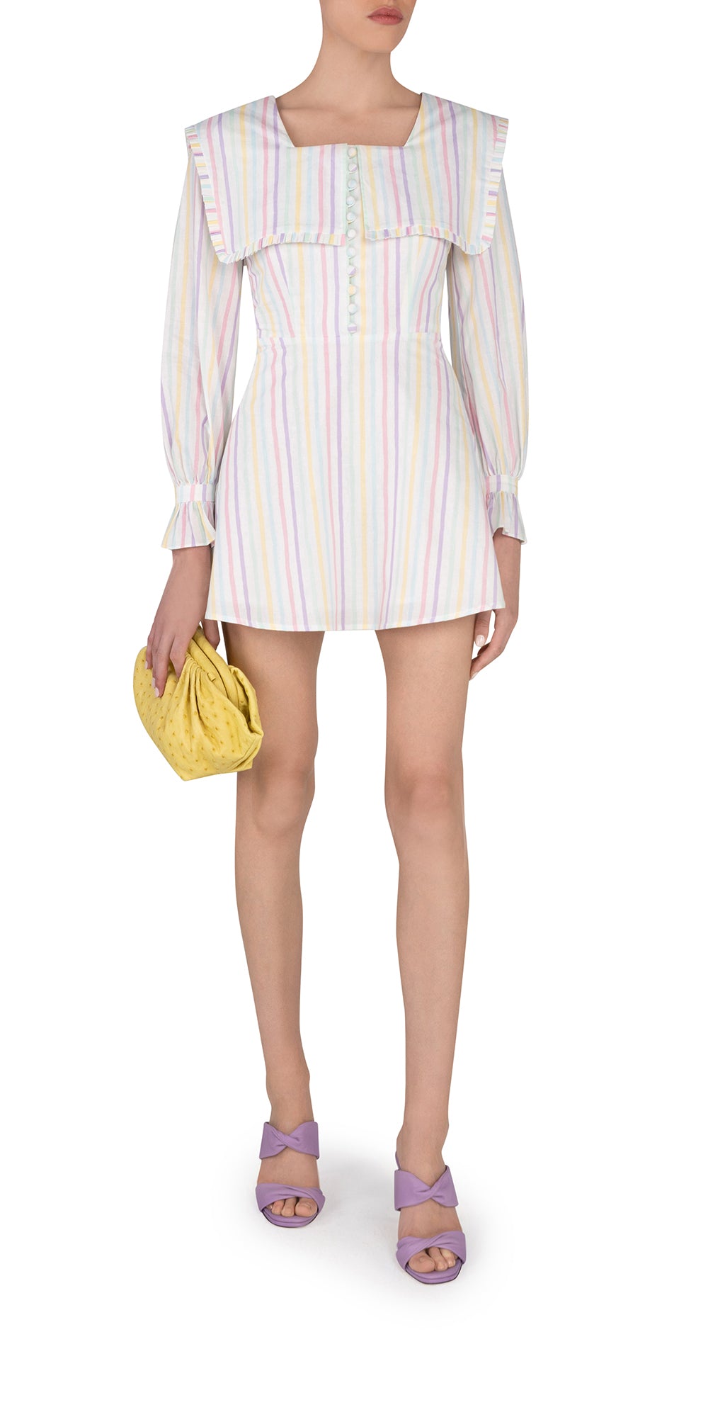 Oversized Collar Mini Dress