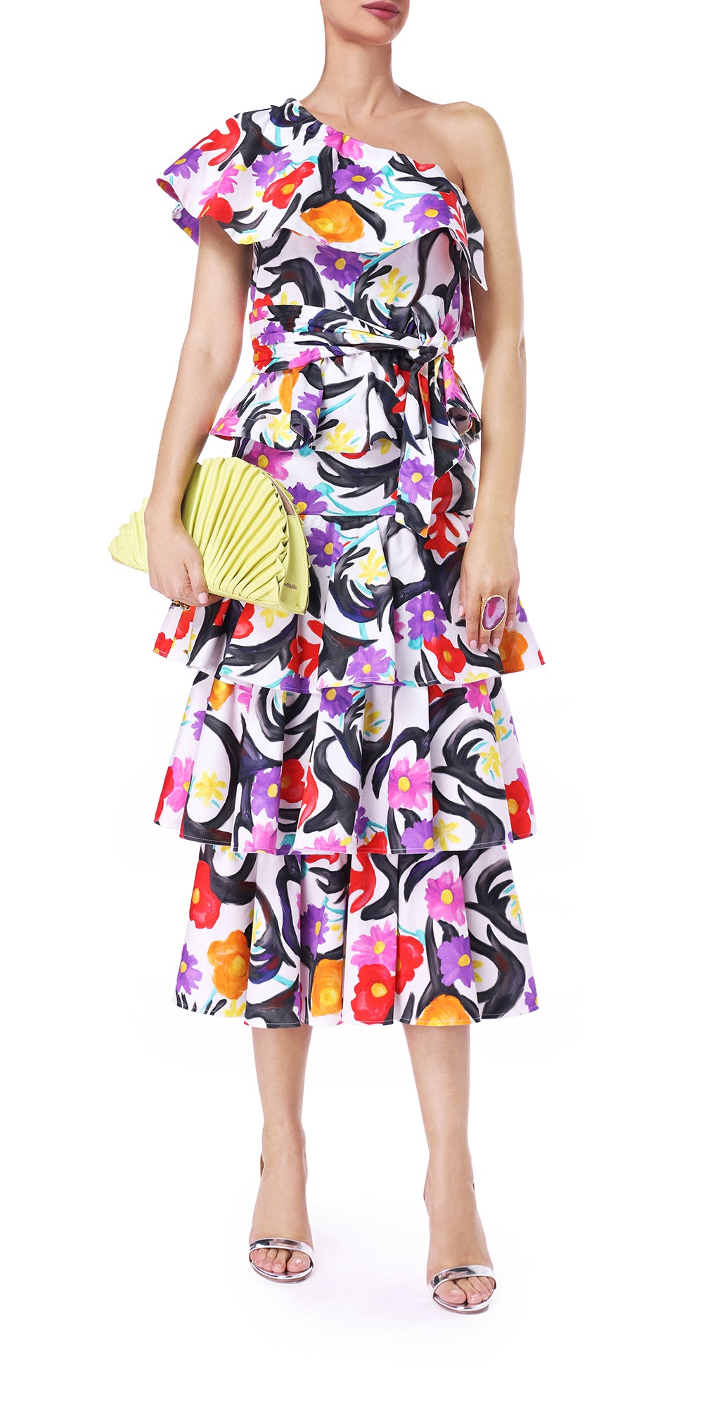 Tiered Midi Skirt