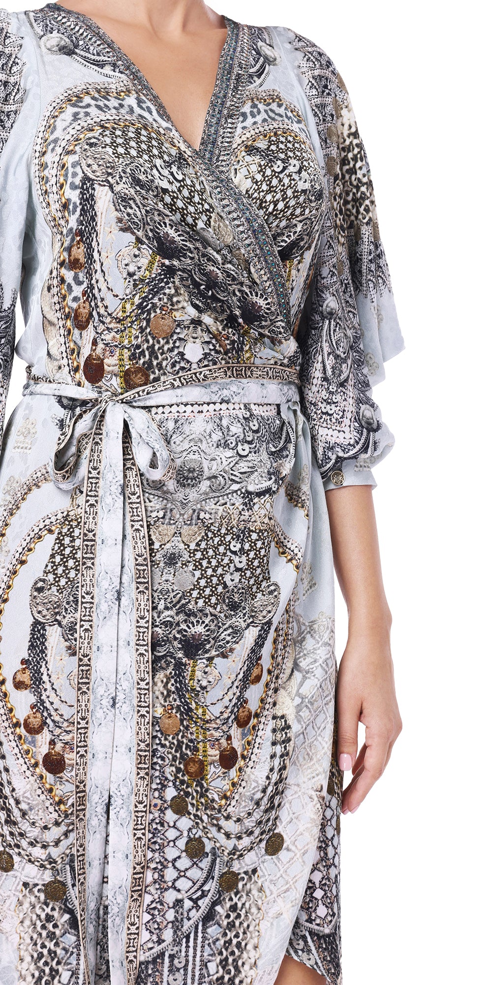 Draped Wrap Dress