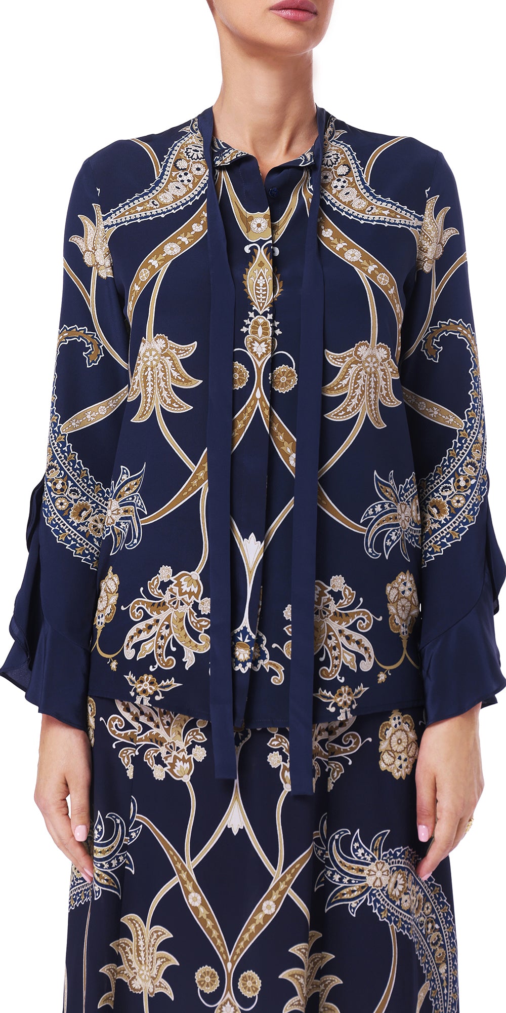 Blue Printed Shirt