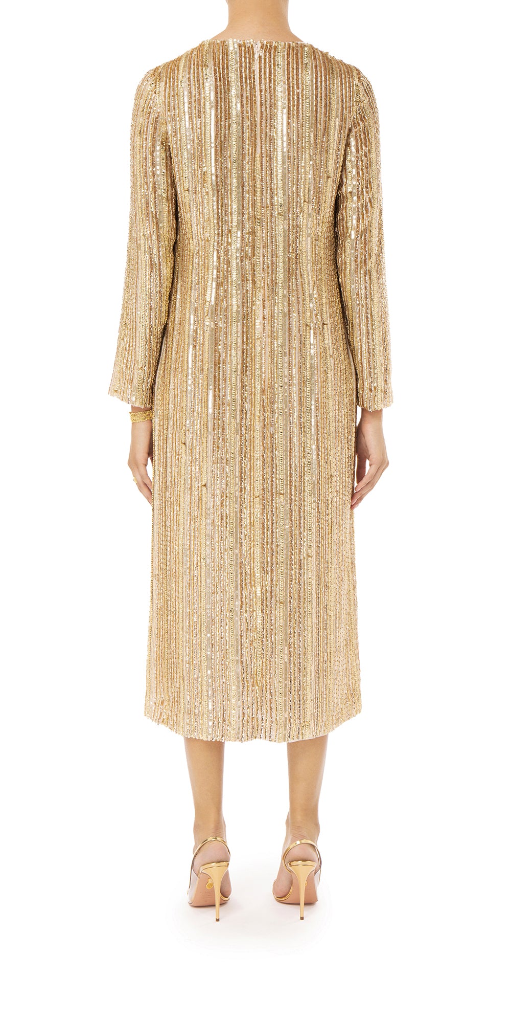 Cora Sequin Stripe Dress