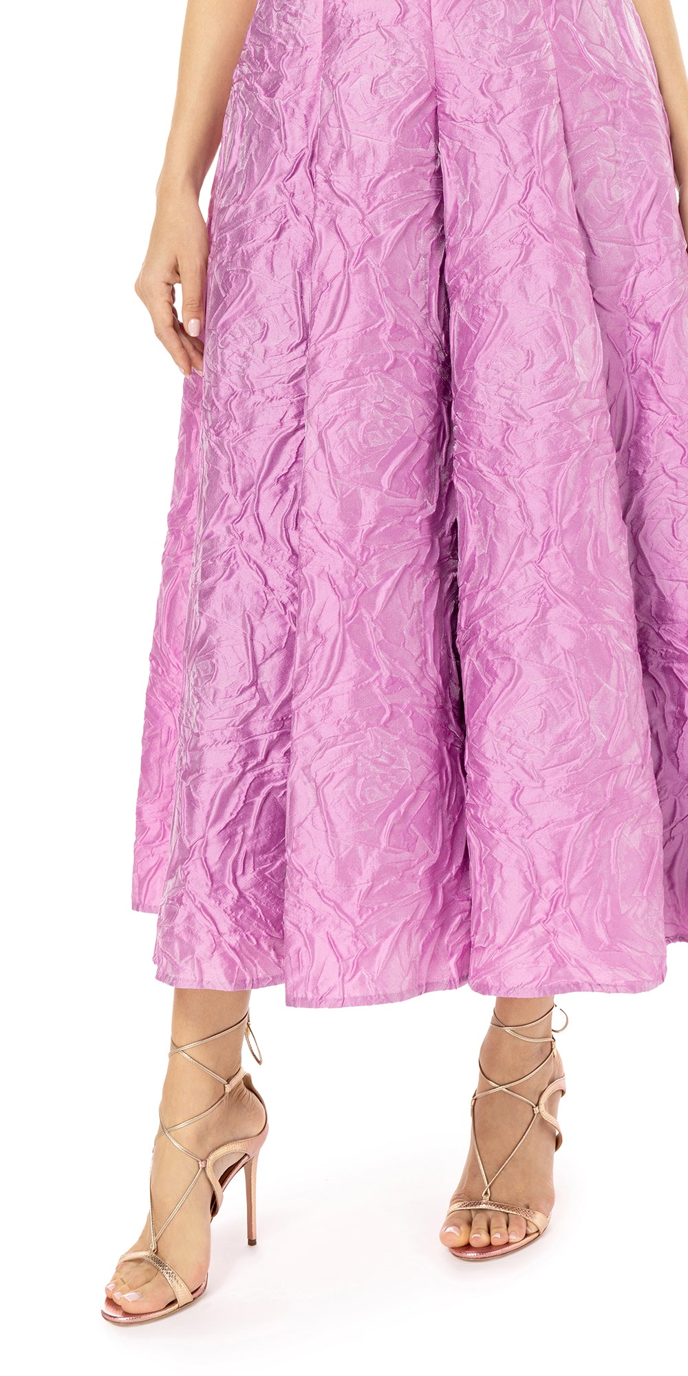 Rose Jacquard Midi Dress