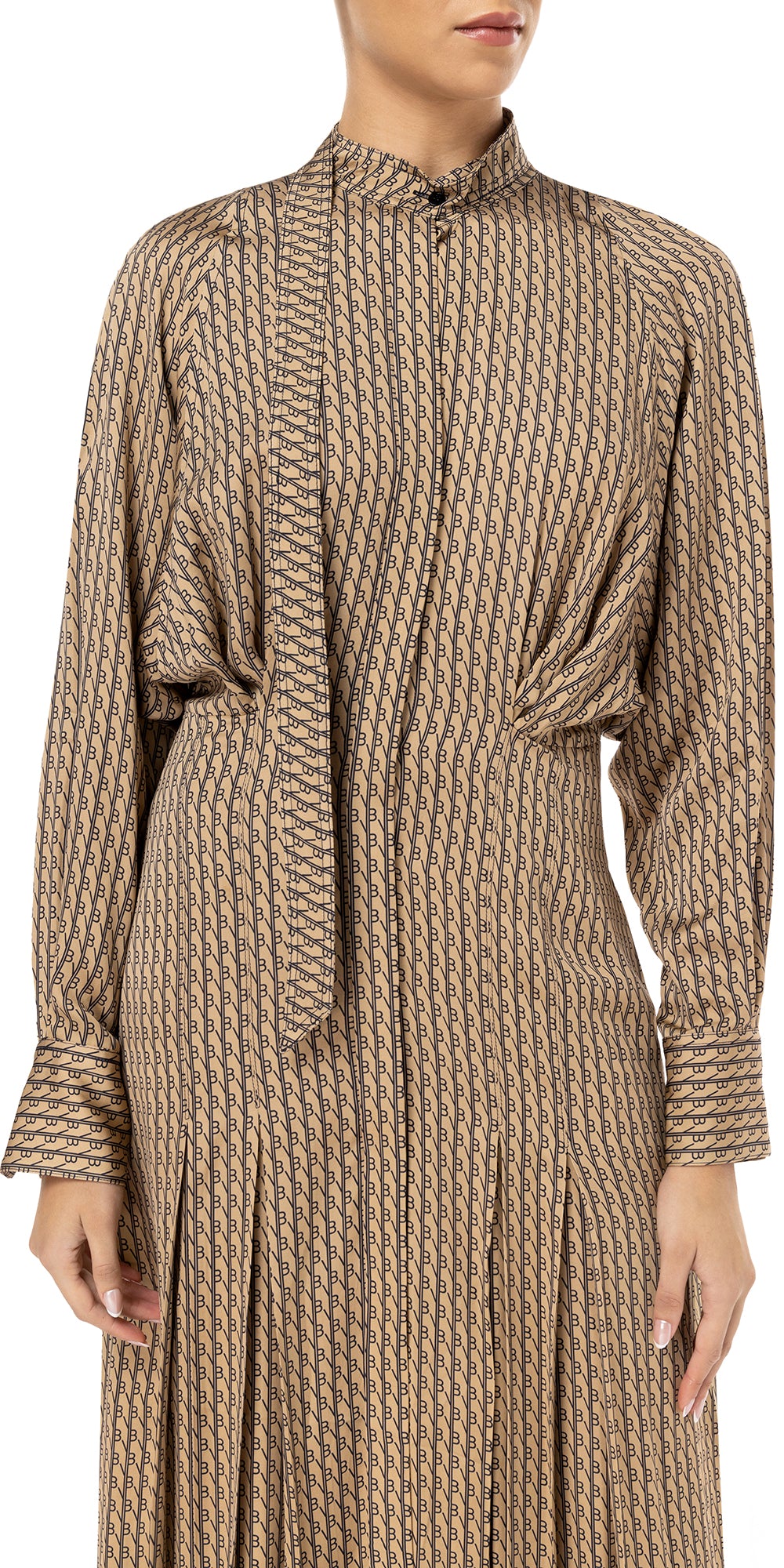 Pleated Shirt Dress