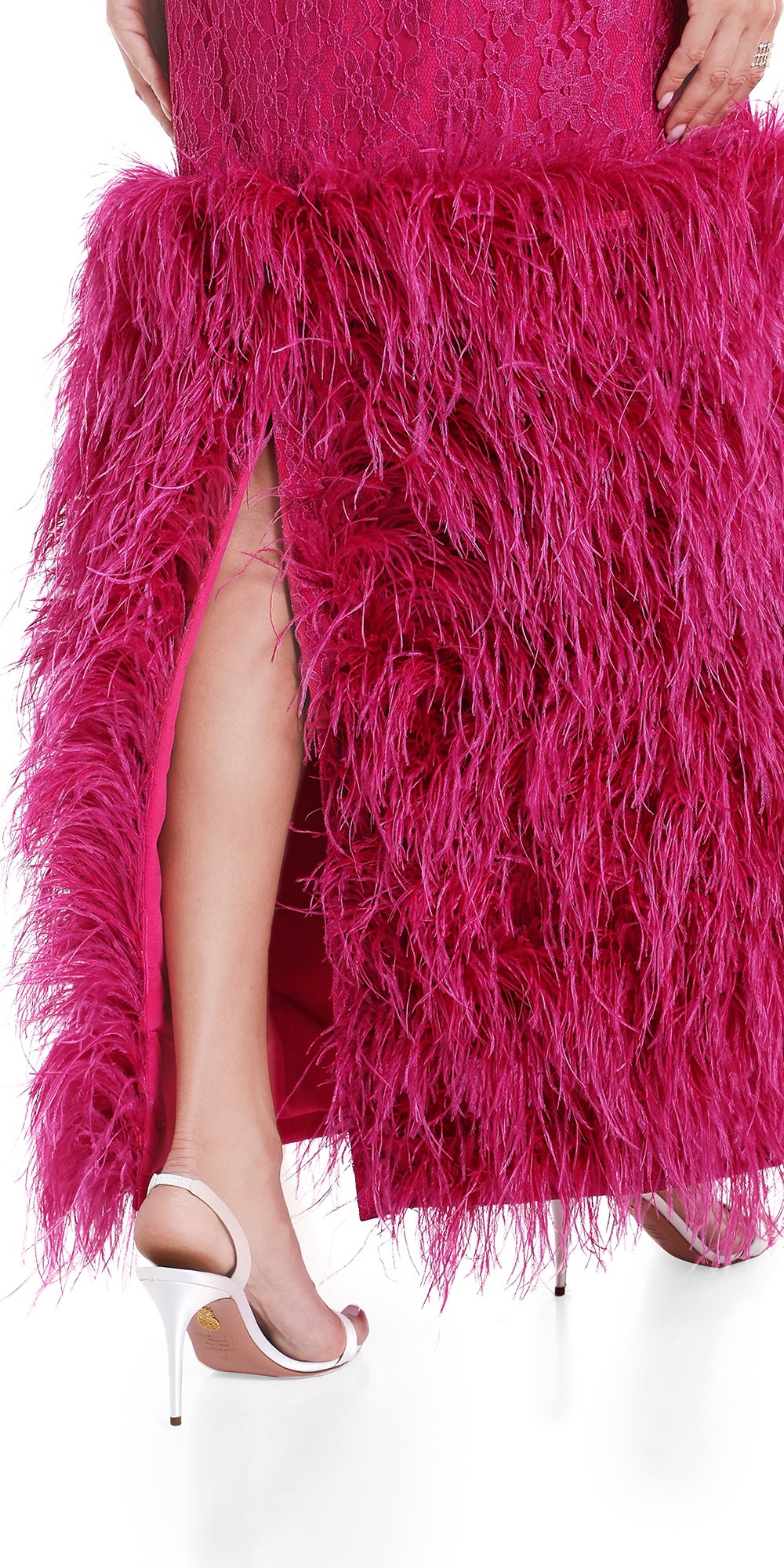 Najwa Feather Gown