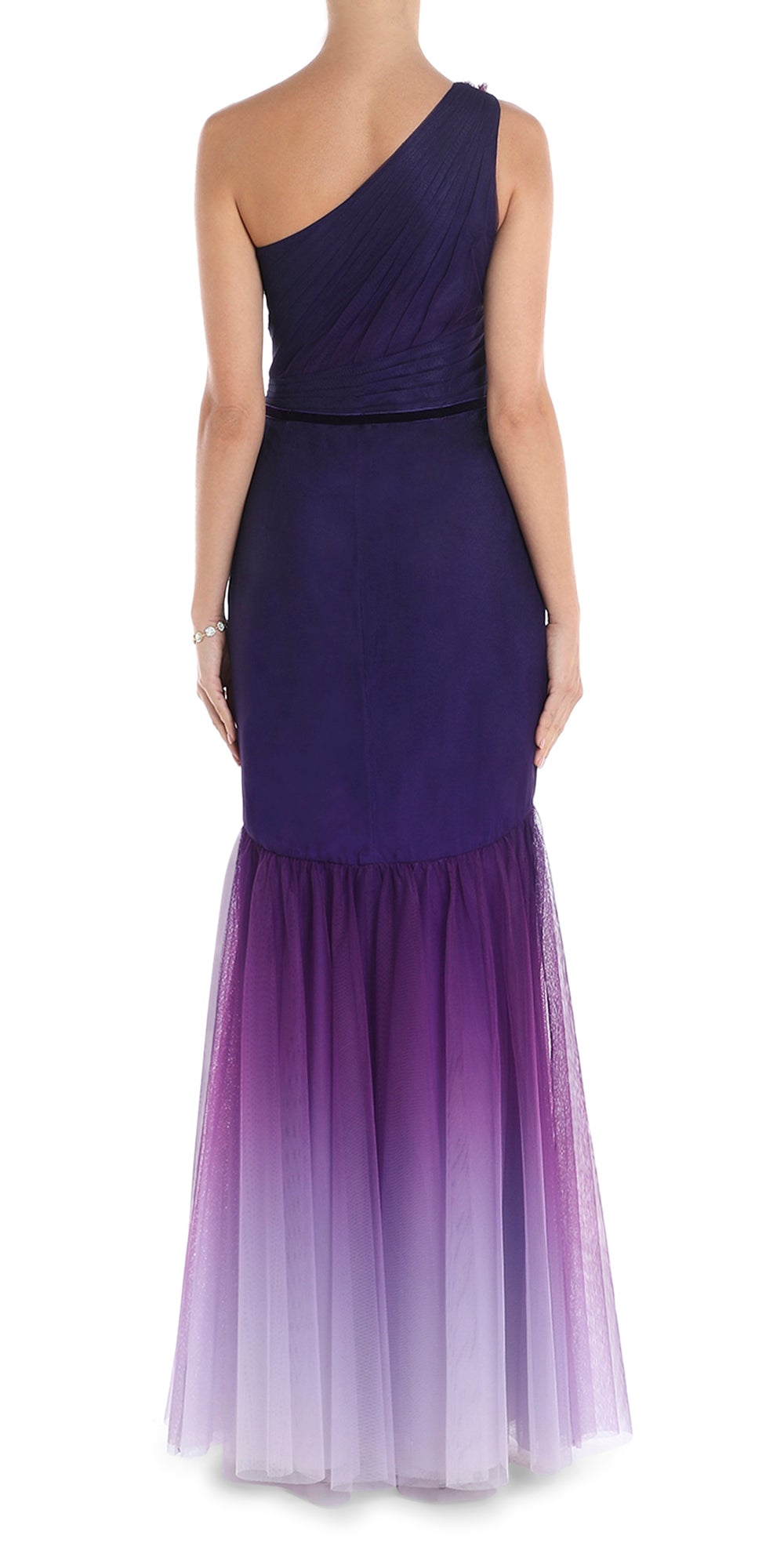 Ombre Tulle Mermaid Gown