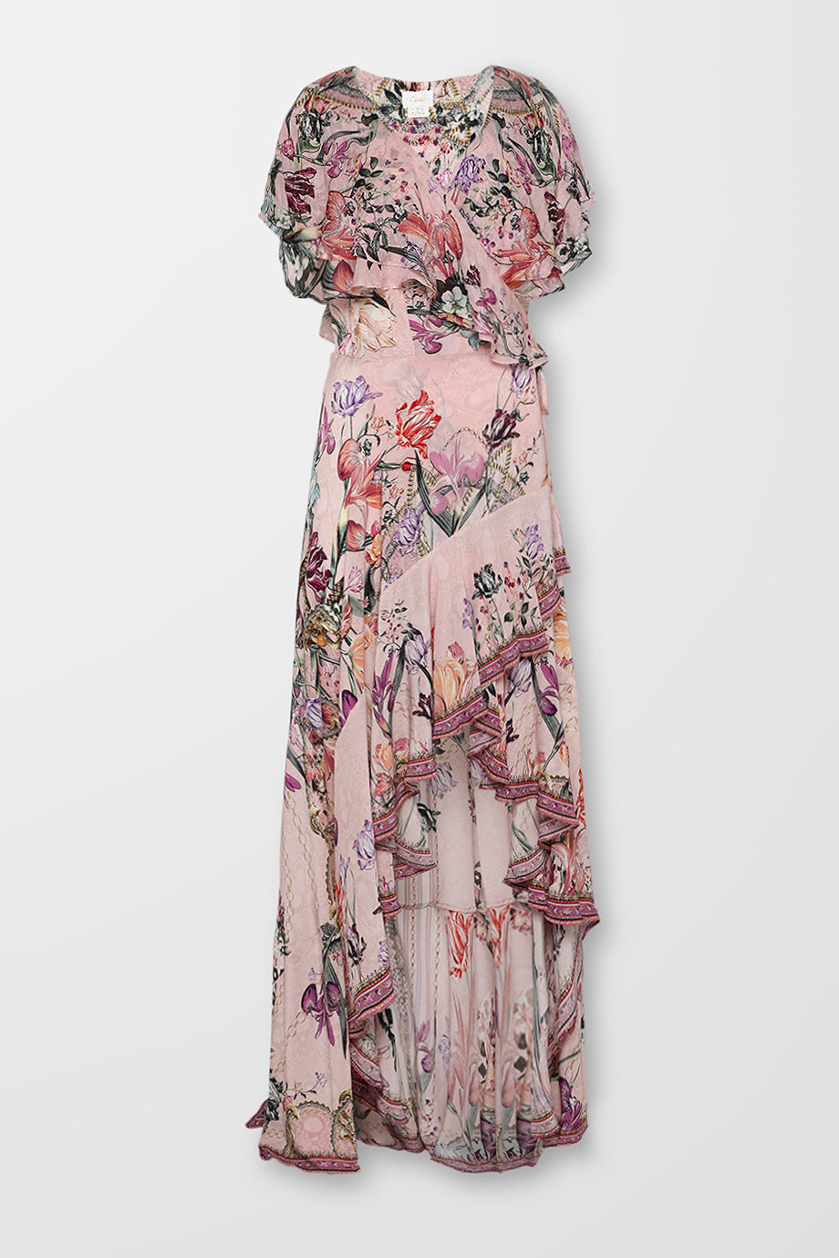 Frill Sleeve Maxi Dress