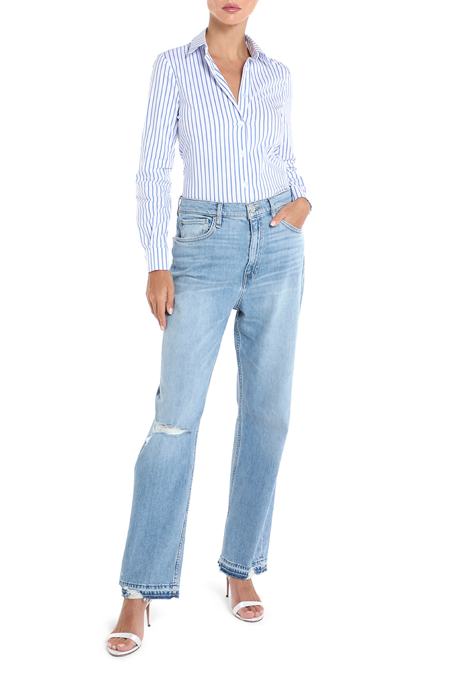 Jade H-Rise Straight Jeans
